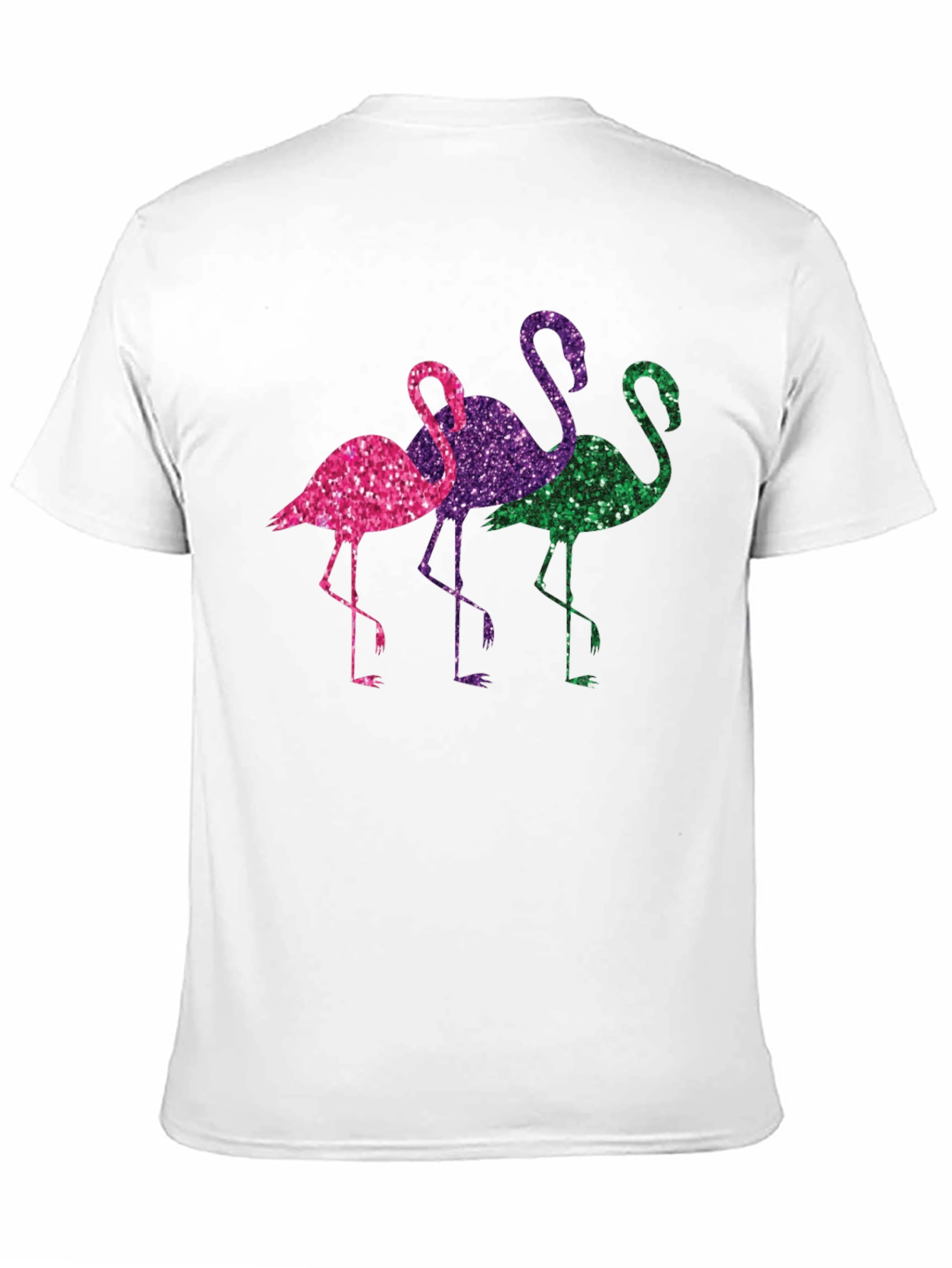 Black Glitter Flamingo T-Shirt - Fun & Unique Design view 11