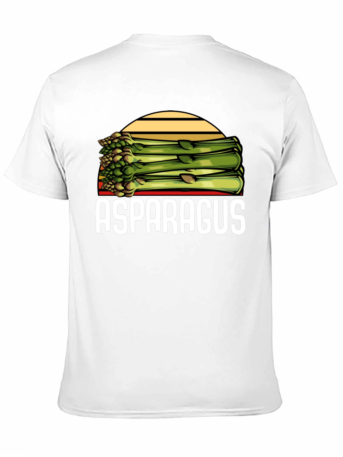 Black Asparagus Graphic Tee - Funny Foodie T-Shirt view 11