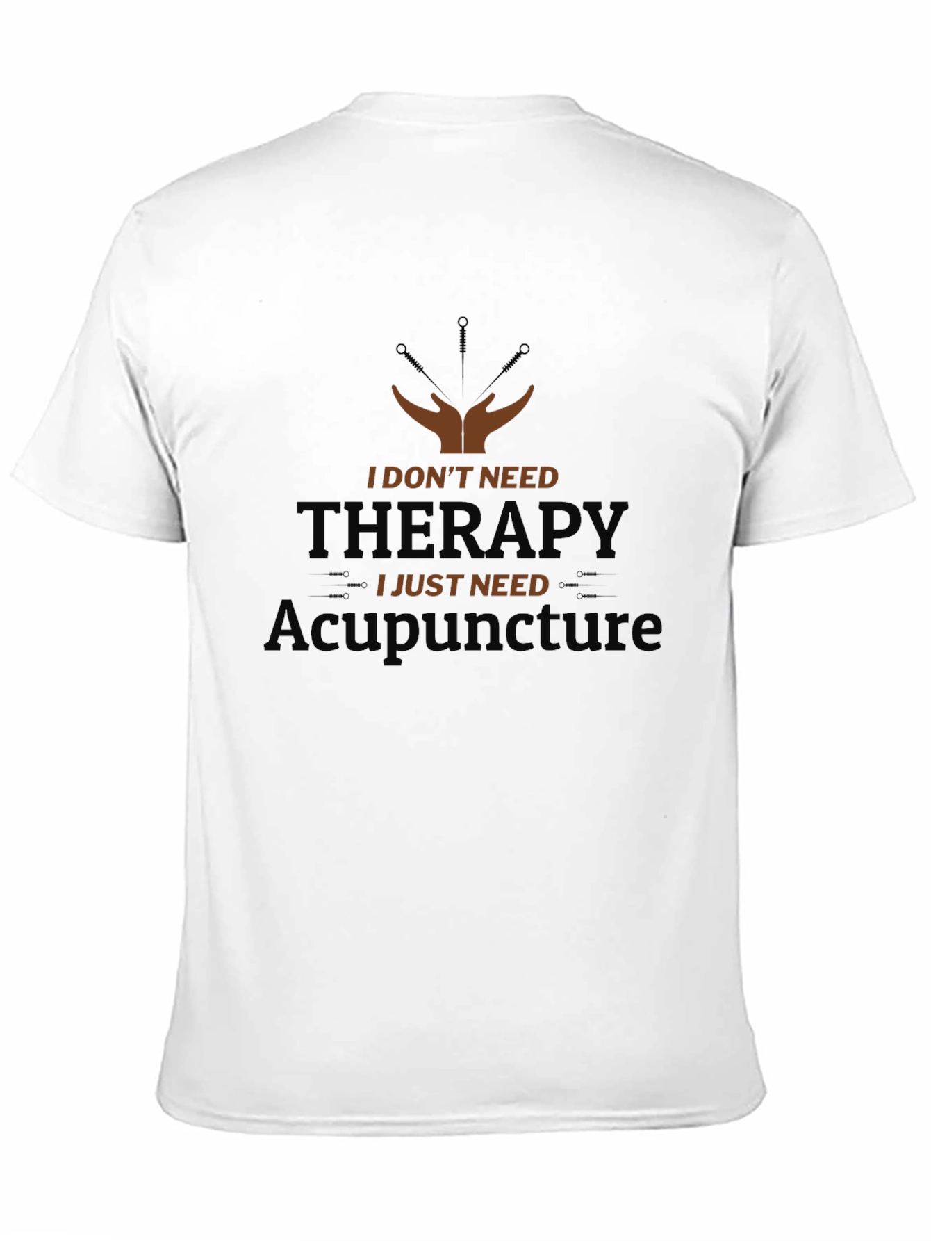 Black Acupuncture Therapy Funny T-Shirt - Unisex view 11