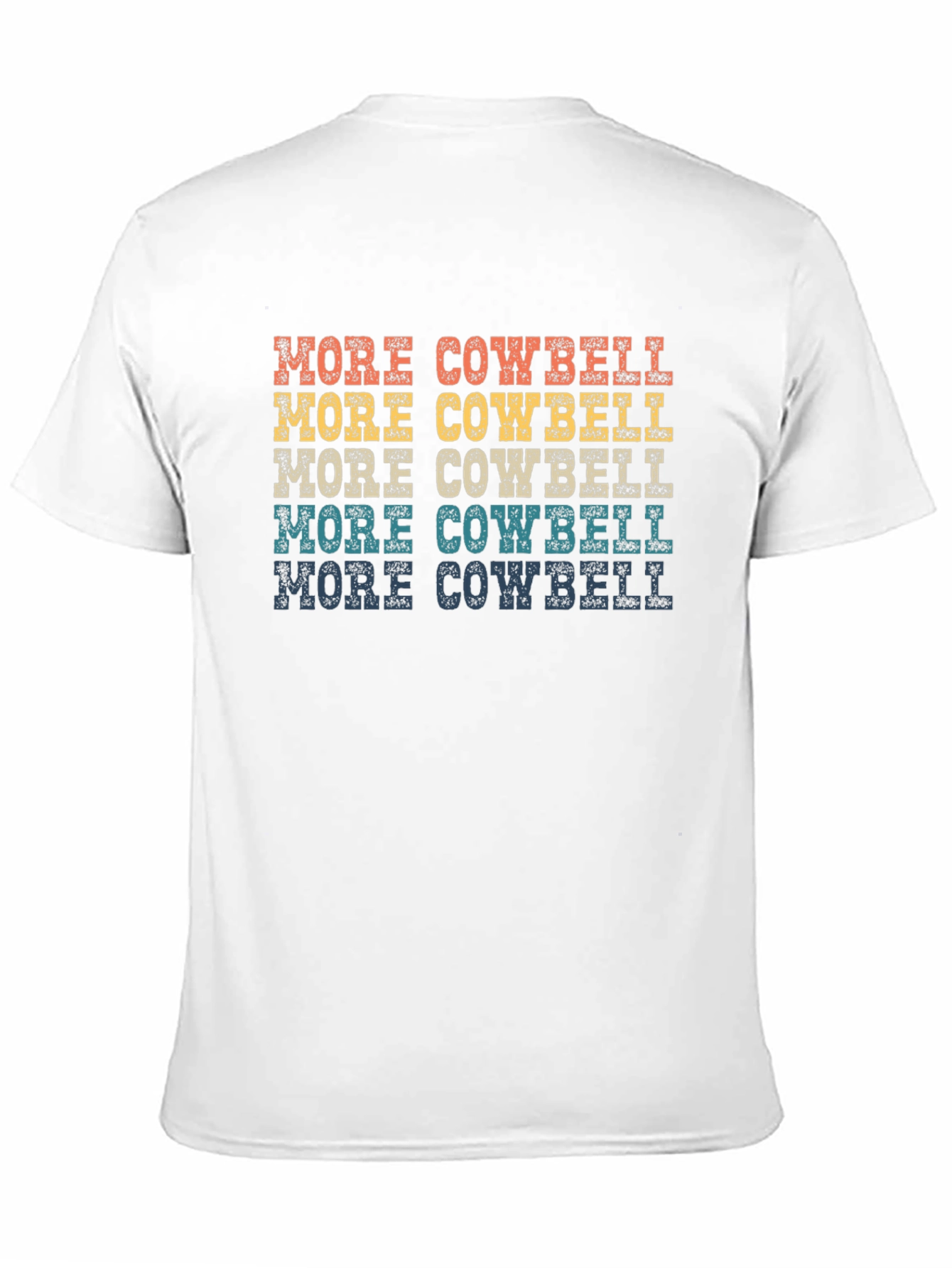 Black More Cowbell T-Shirt - Retro Design view 11