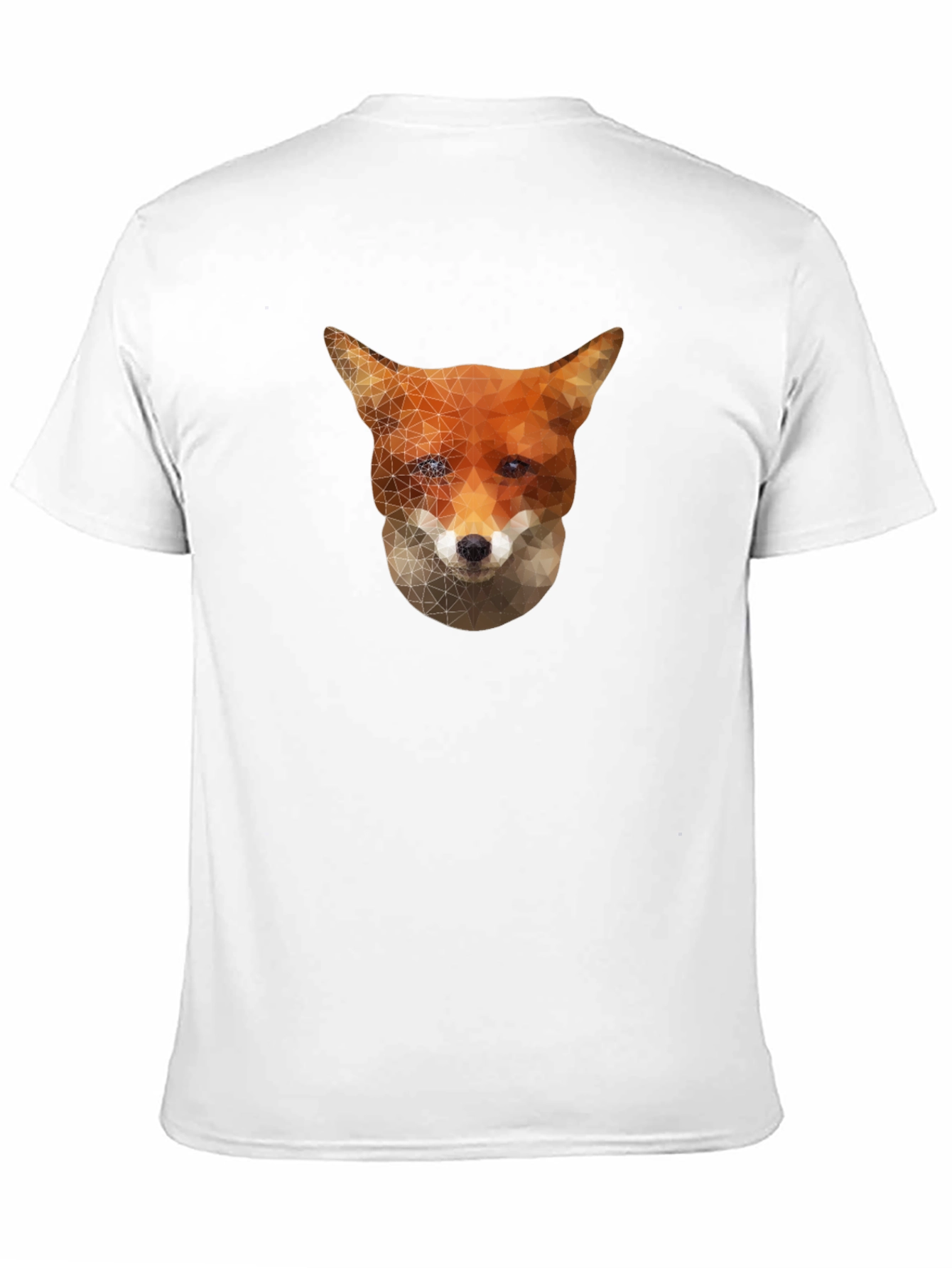 Black Geometric Fox Graphic Tee - Stylish Black T-Shirt view 11