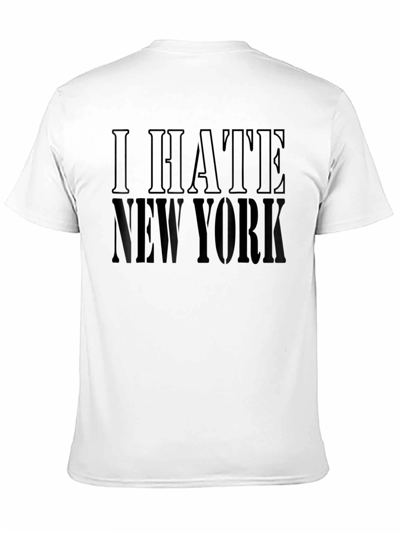 Black I Hate New York T-Shirt - Bold Statement Tee view 11