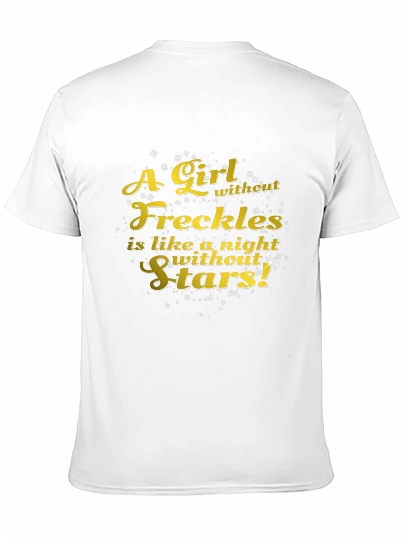 Black Freckles & Stars Graphic Tee - Soft Black T-Shirt view 11