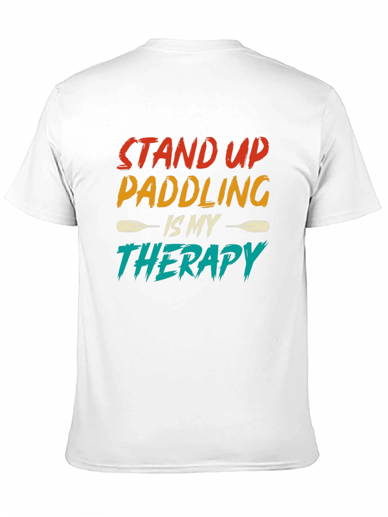 Black Stand Up Paddling Therapy Tee view 11