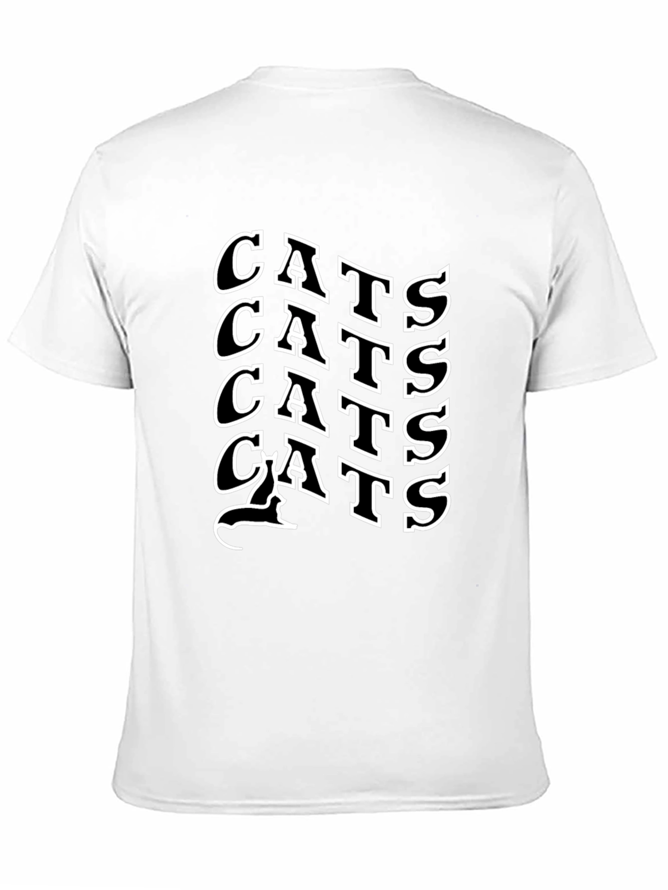 Black Cool Cats Black Graphic T-Shirt view 11