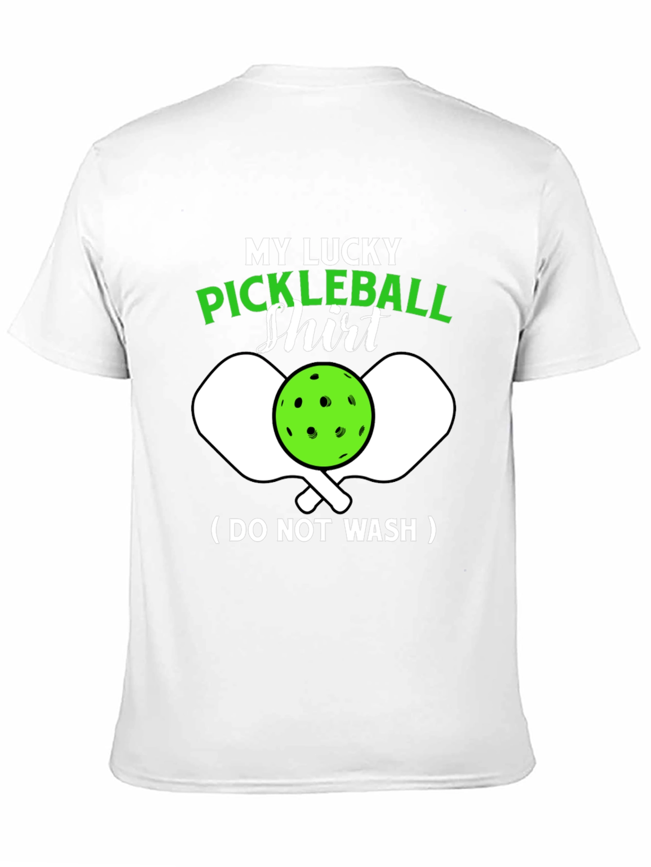 Black My Lucky Pickleball Shirt - Funny Novelty Tee view 11