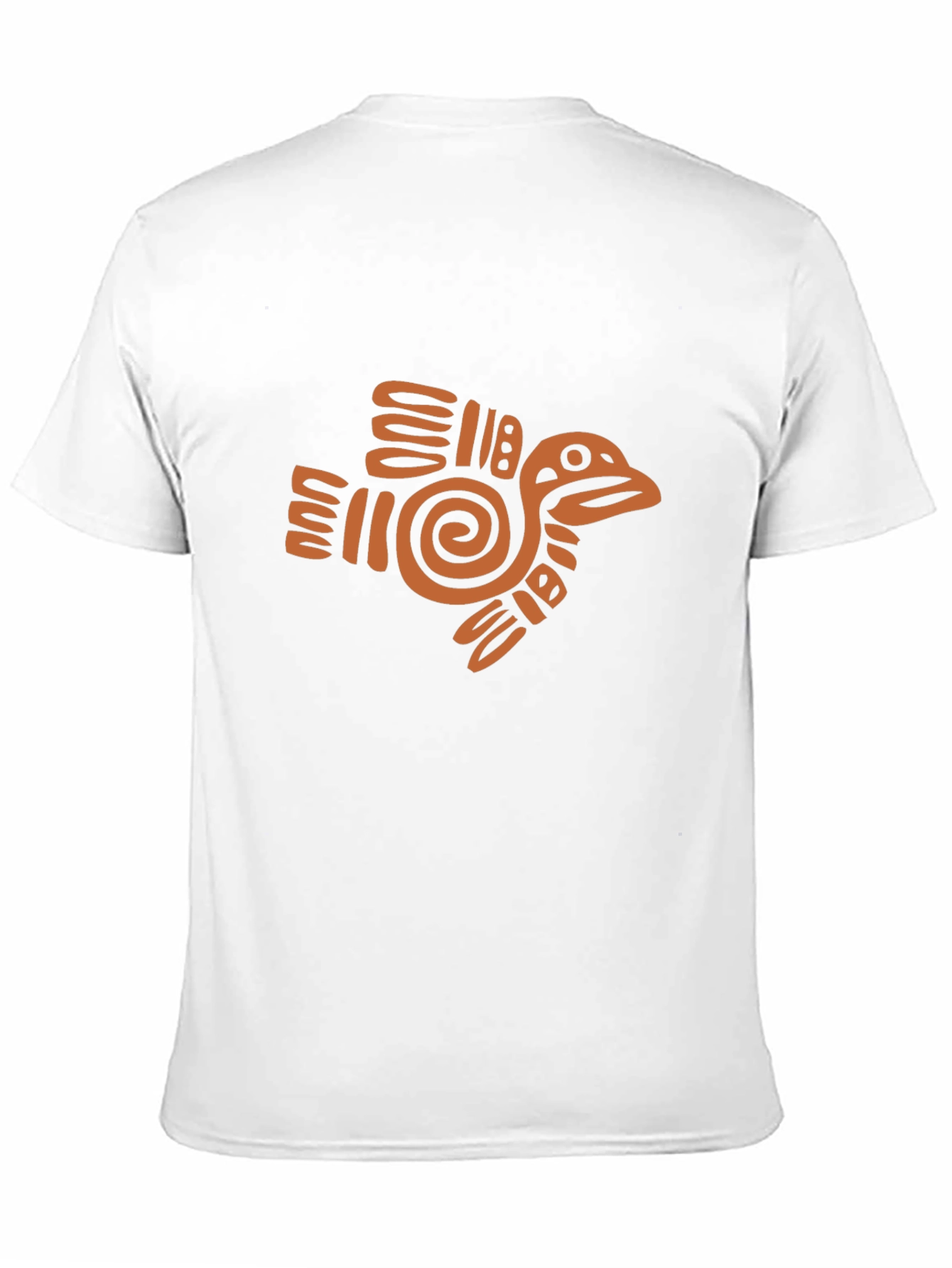 Black Aztec Bird Graphic Tee - Black Cotton Comfort view 11