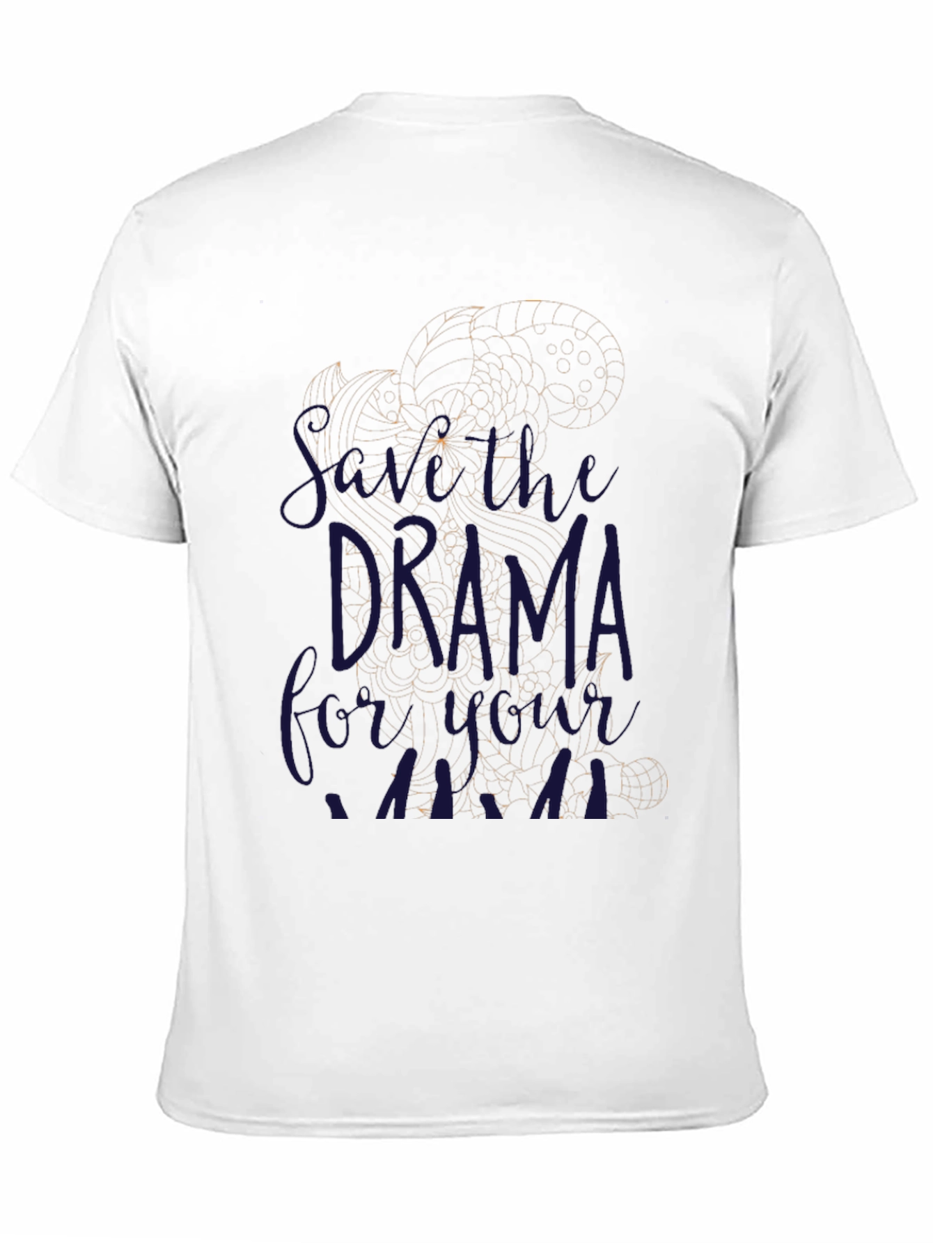 Black Drama Queen T-Shirt, Black, Unisex view 11