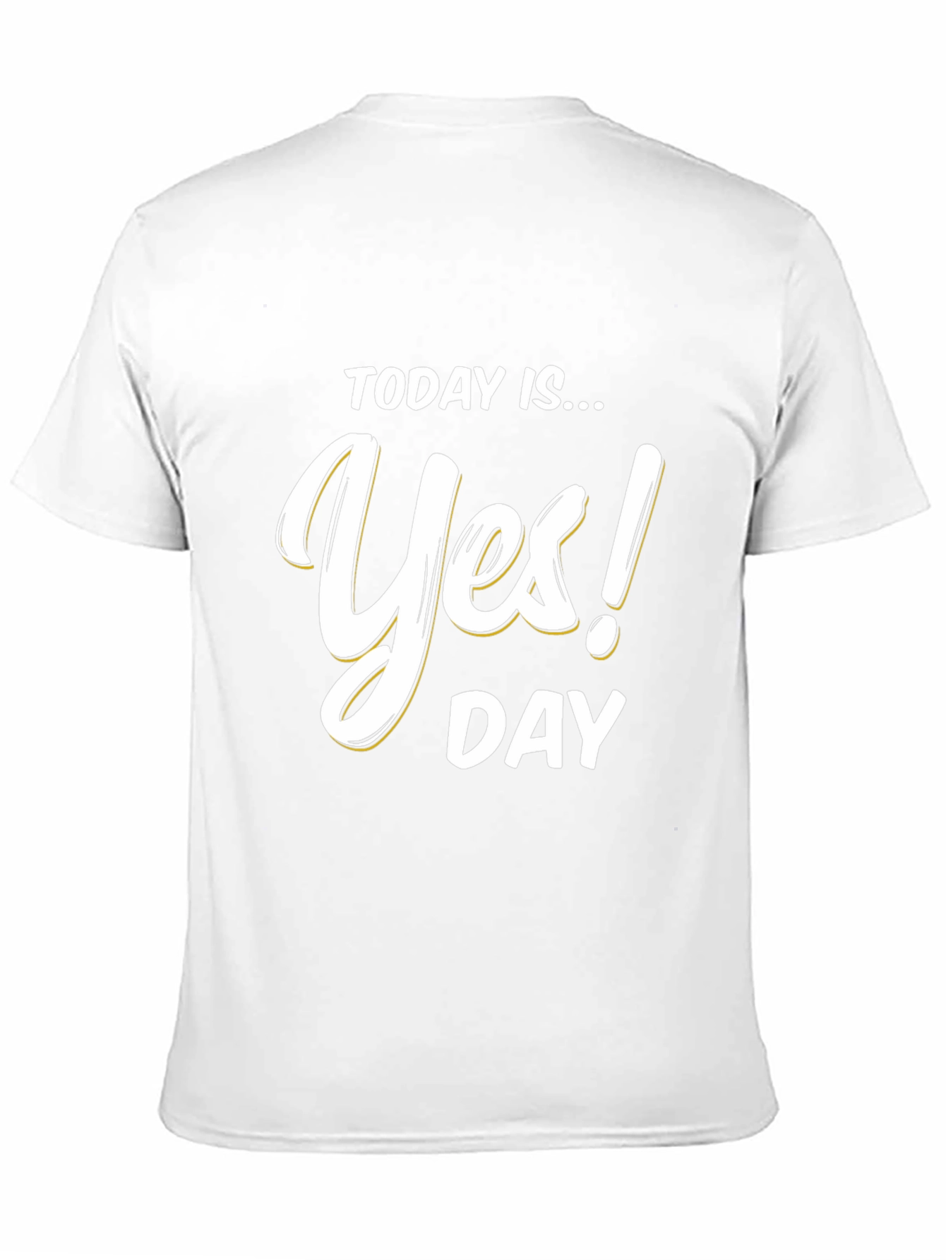 Black Yes! Day T-Shirt - Black Cotton Blend Tee view 11