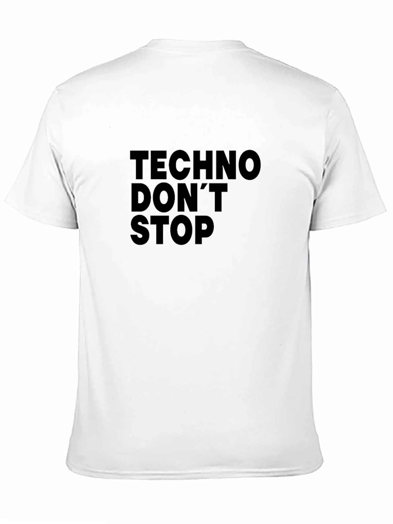 Black Techno Don't Stop Black T-Shirt view 11