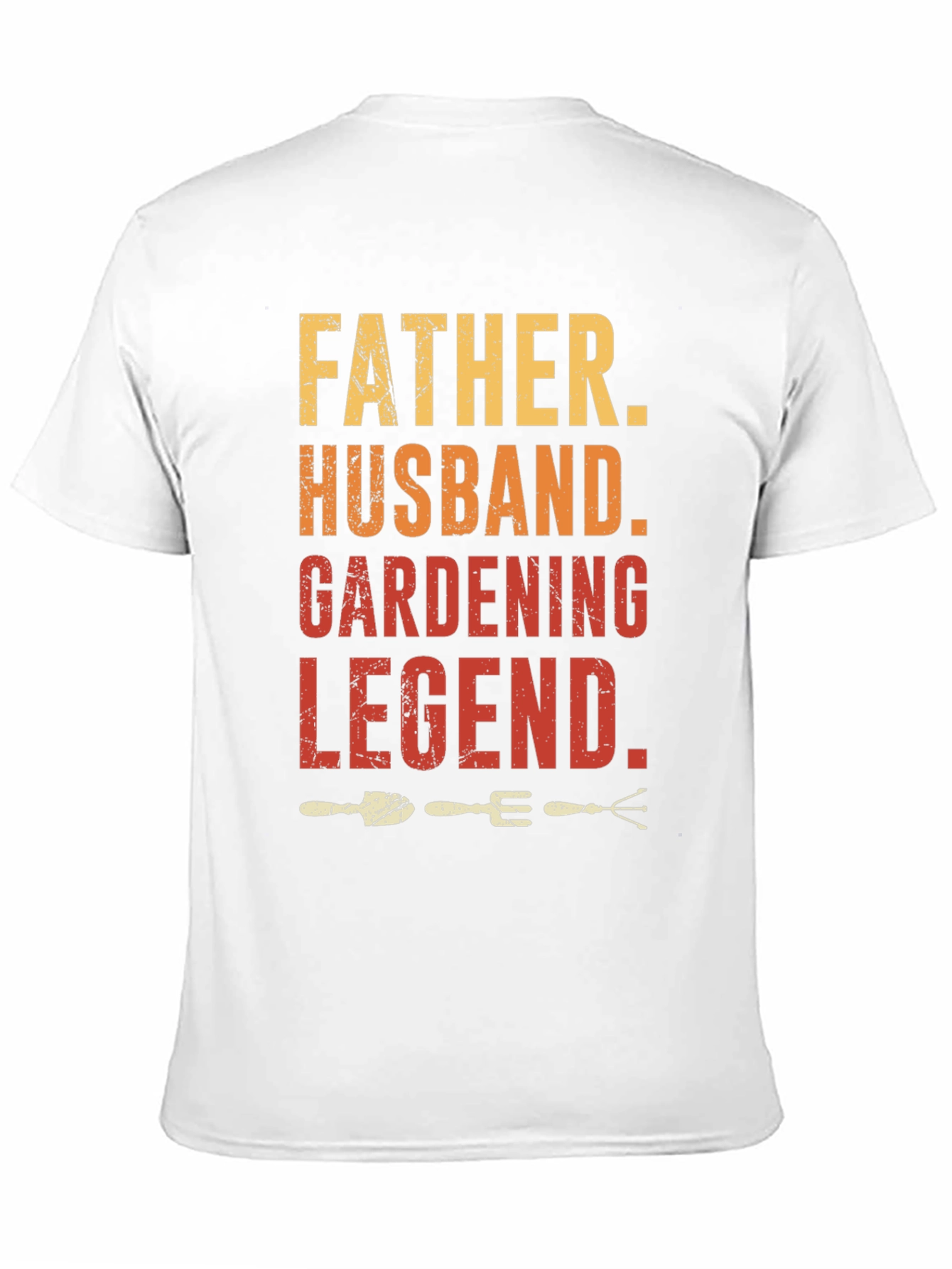 Black Father Husband Gardening Legend Graphic T-Shirt view 11