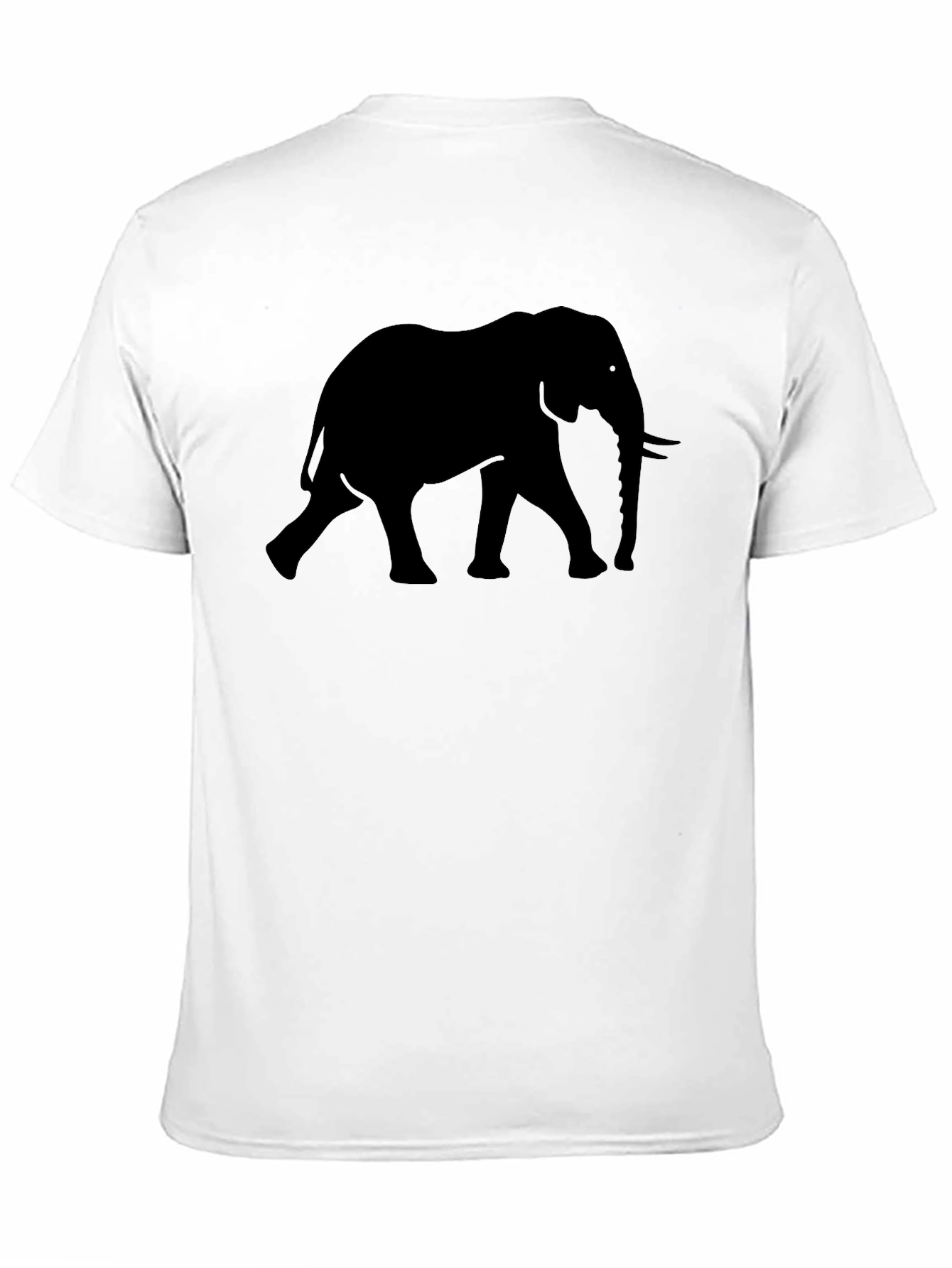 Black Elephant Graphic T-Shirt - Stylish Animal Design view 11