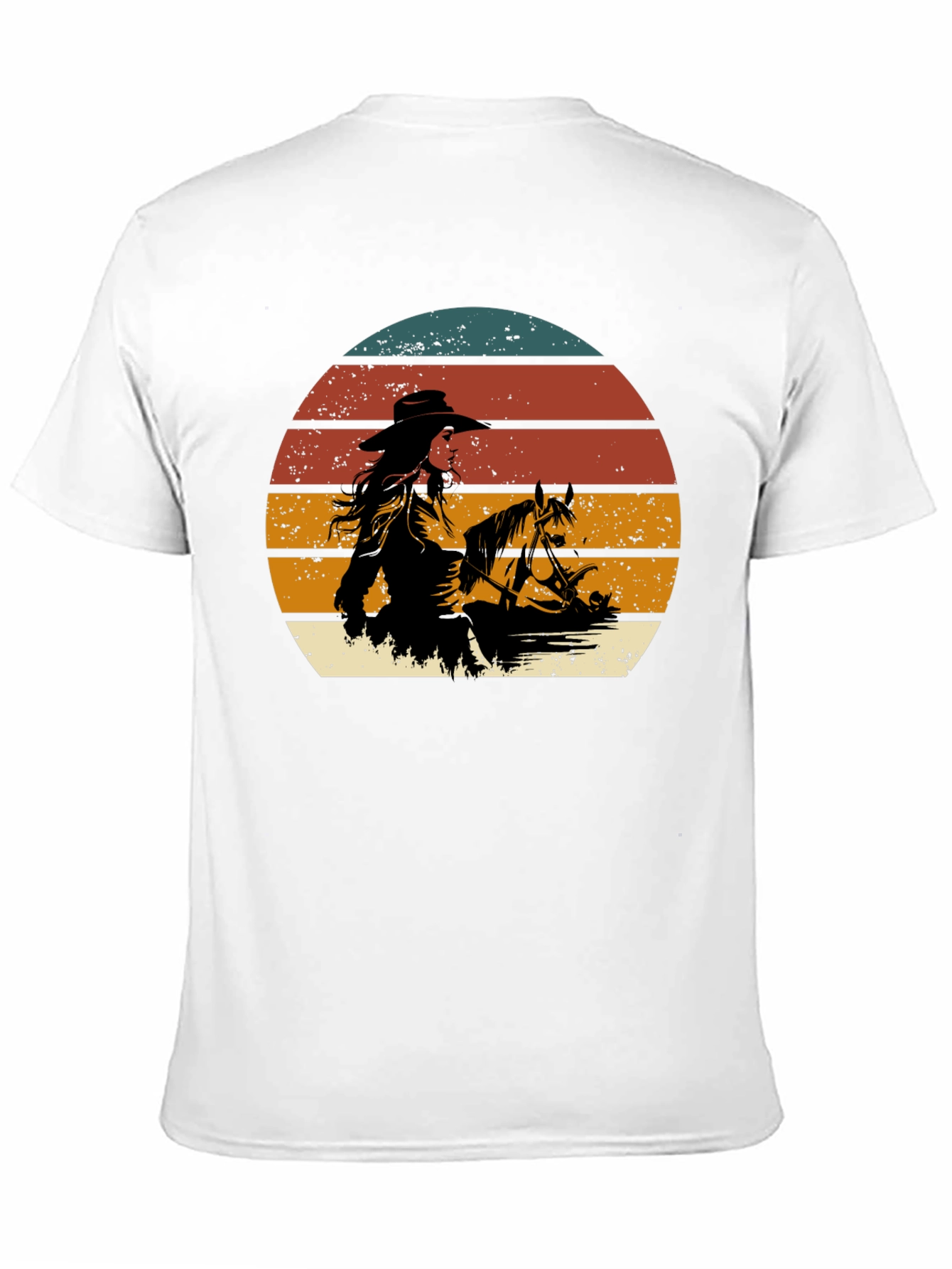 Black Cowgirl Sunset Graphic Tee - Western Style view 11