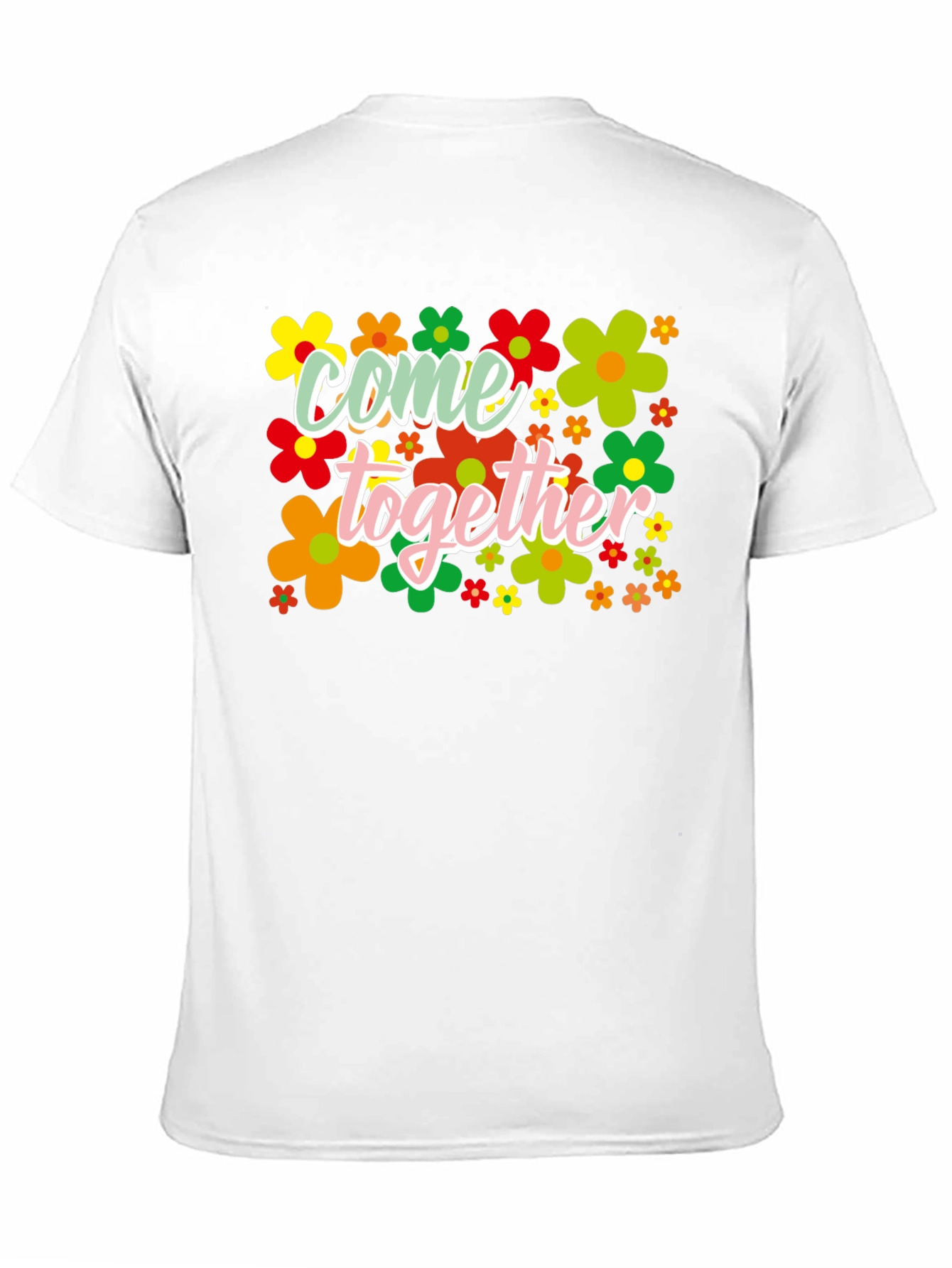 Black Come Together Flower T-Shirt view 11