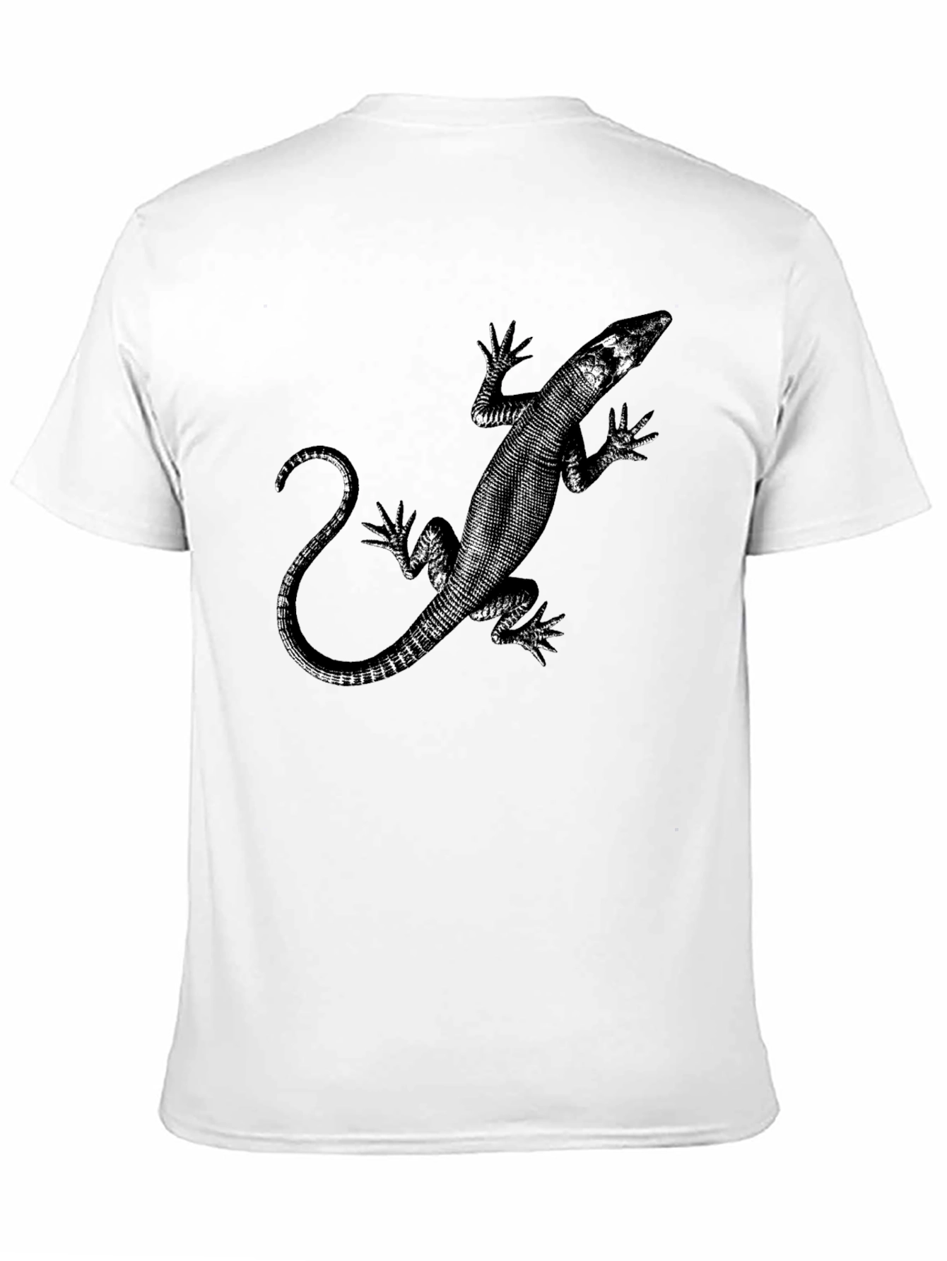Black Lizard Print Graphic Tee view 11
