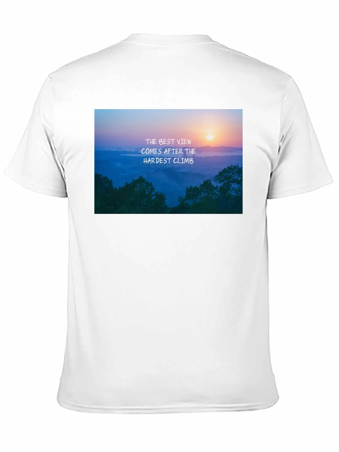 Black Inspirational Mountain View Graphic Tee - Black view 11