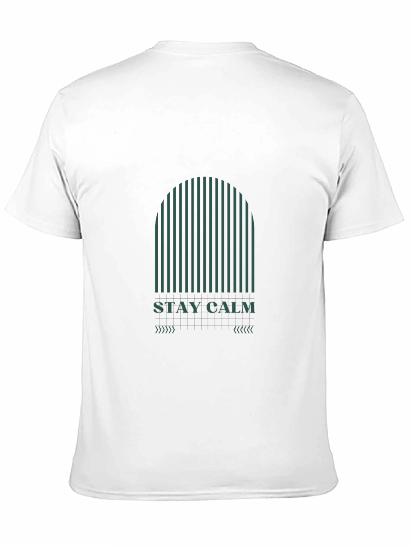 Black Stay Calm Graphic T-Shirt - Modern Minimalist Tee view 11