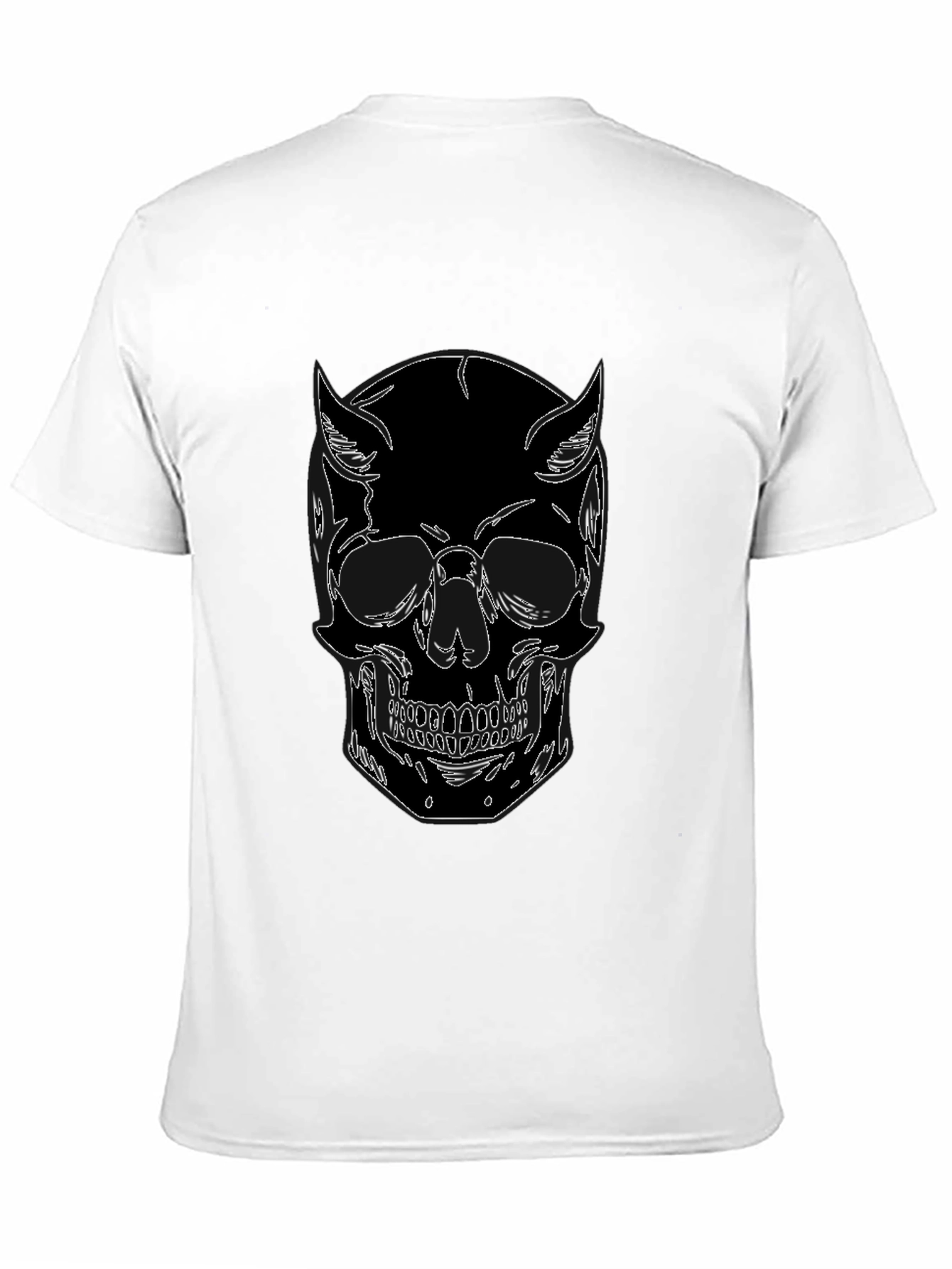 Black Skull Graphic Black T-Shirt - Unique Design view 11
