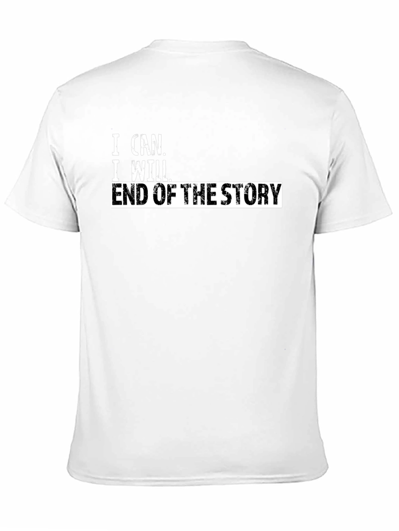 Black I Can I Will T-Shirt - Motivational Graphic Tee view 11