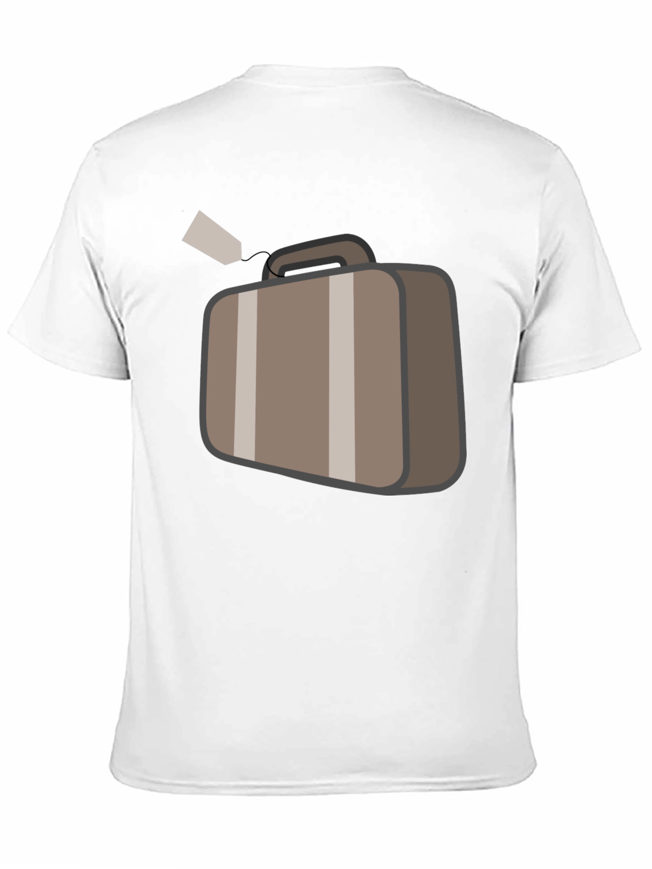 Black Suitcase Graphic Black T-Shirt Travel Ready view 11