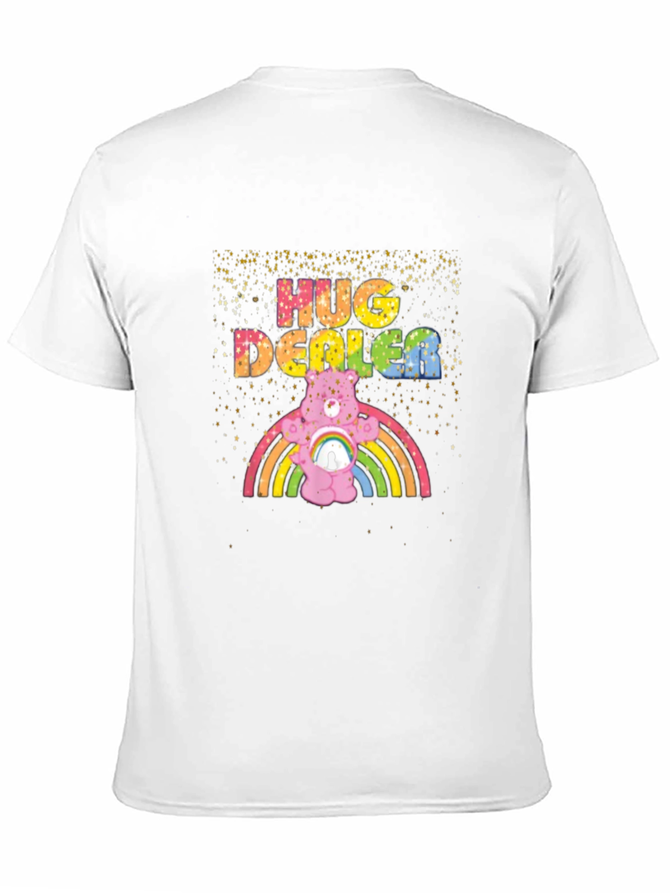 Black Hug Dealer Graphic Tee - Black Crew Neck T-Shirt view 11