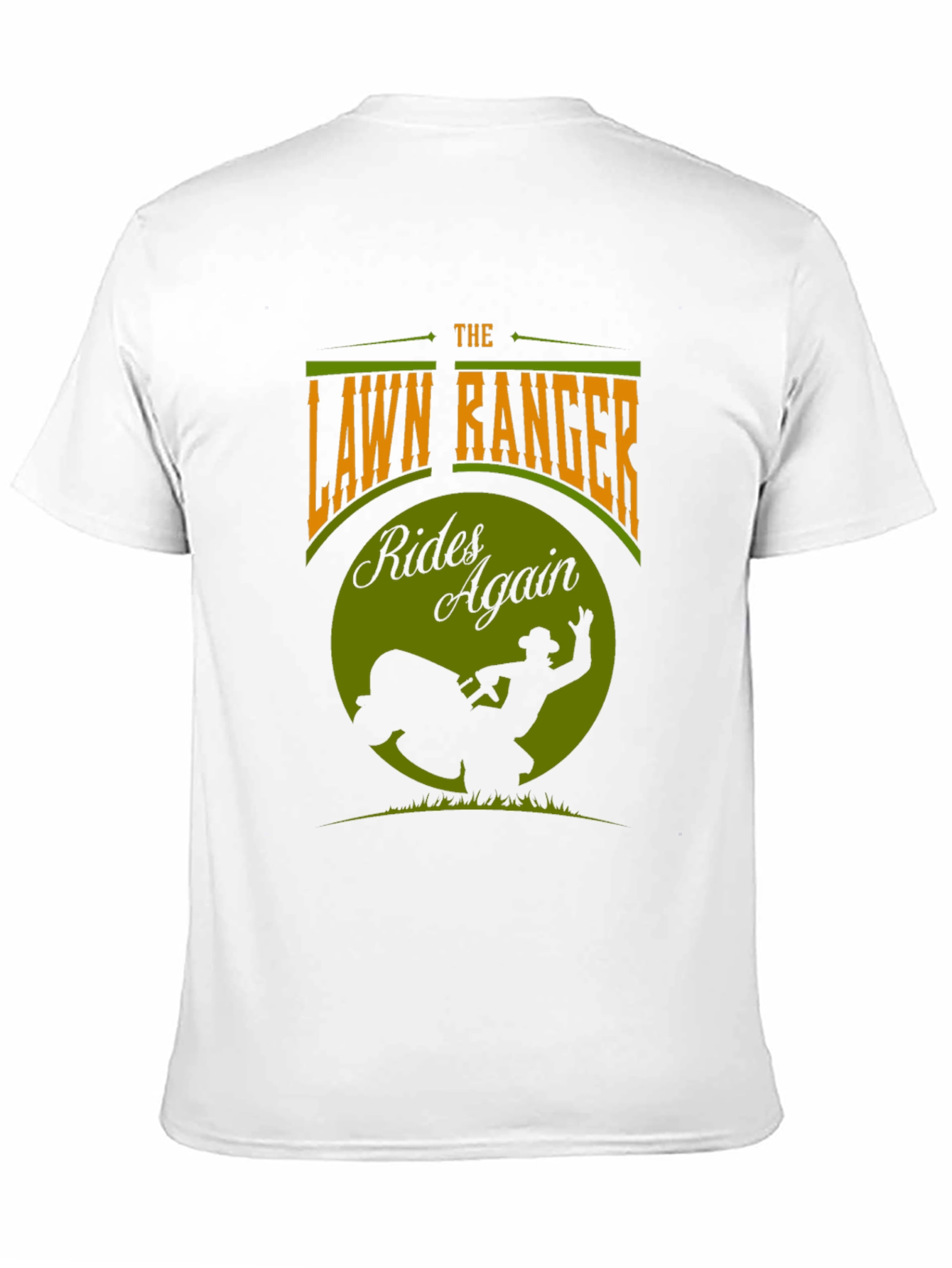 Black The Lawn Ranger T-Shirt - Rides Again Design view 11
