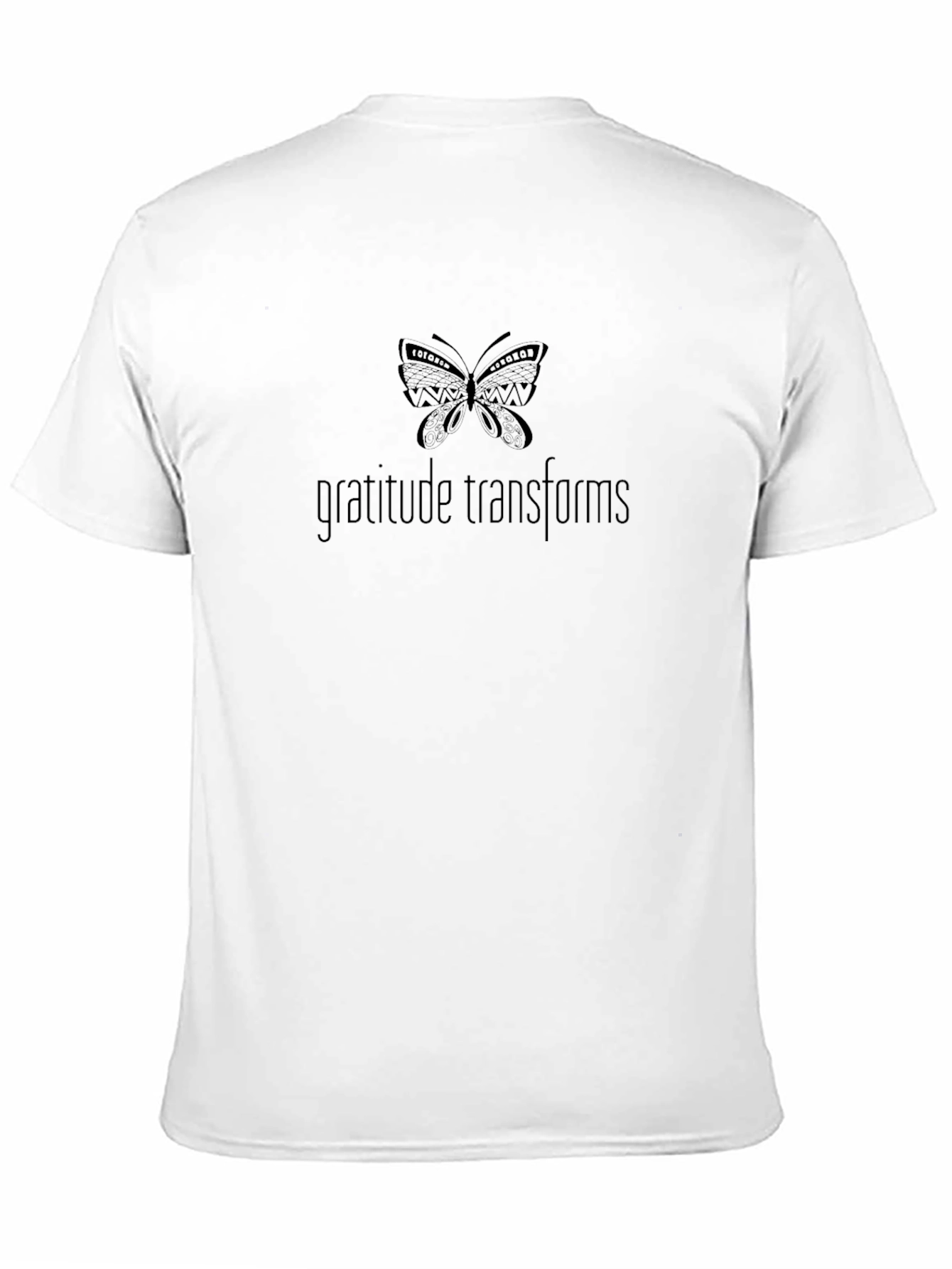 Black Gratitude Transforms Black T-Shirt view 11