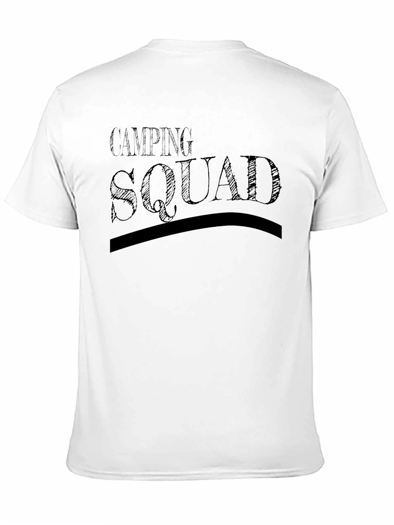 Black Camping Squad Black Graphic Tee view 11