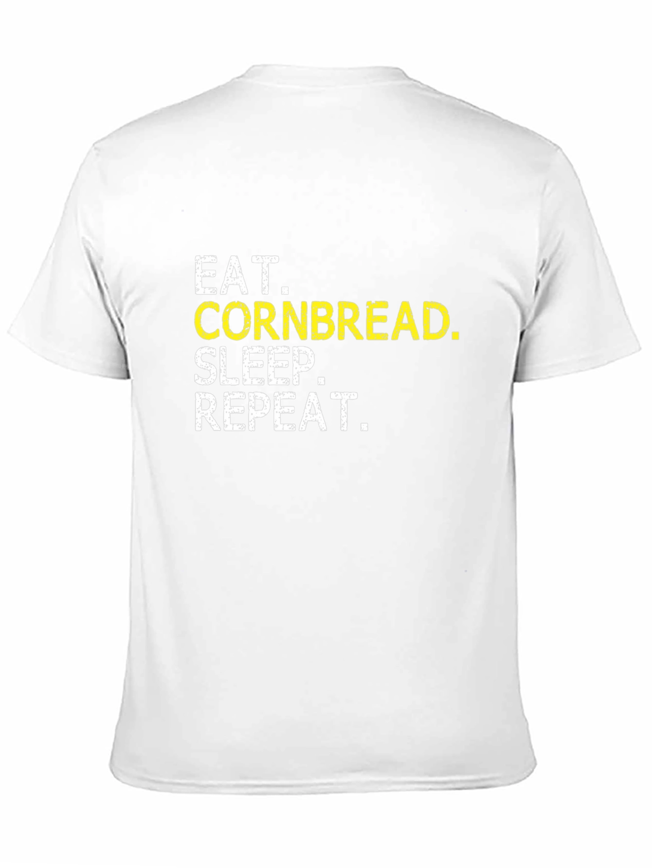 Black Eat Cornbread Sleep Repeat Black T-Shirt view 11