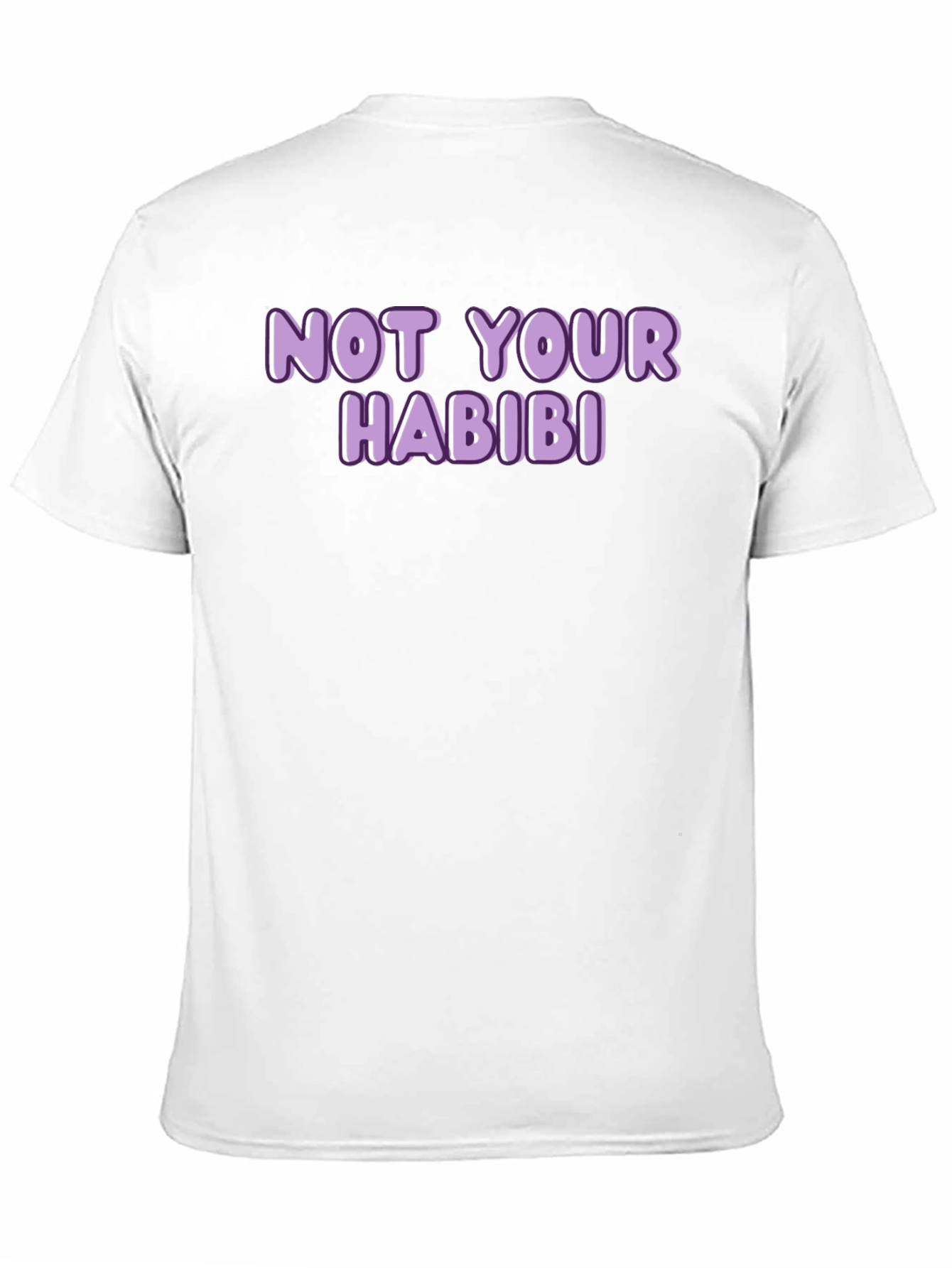 Black Not Your Habibi T-Shirt - Black Crew Neck Tee view 11