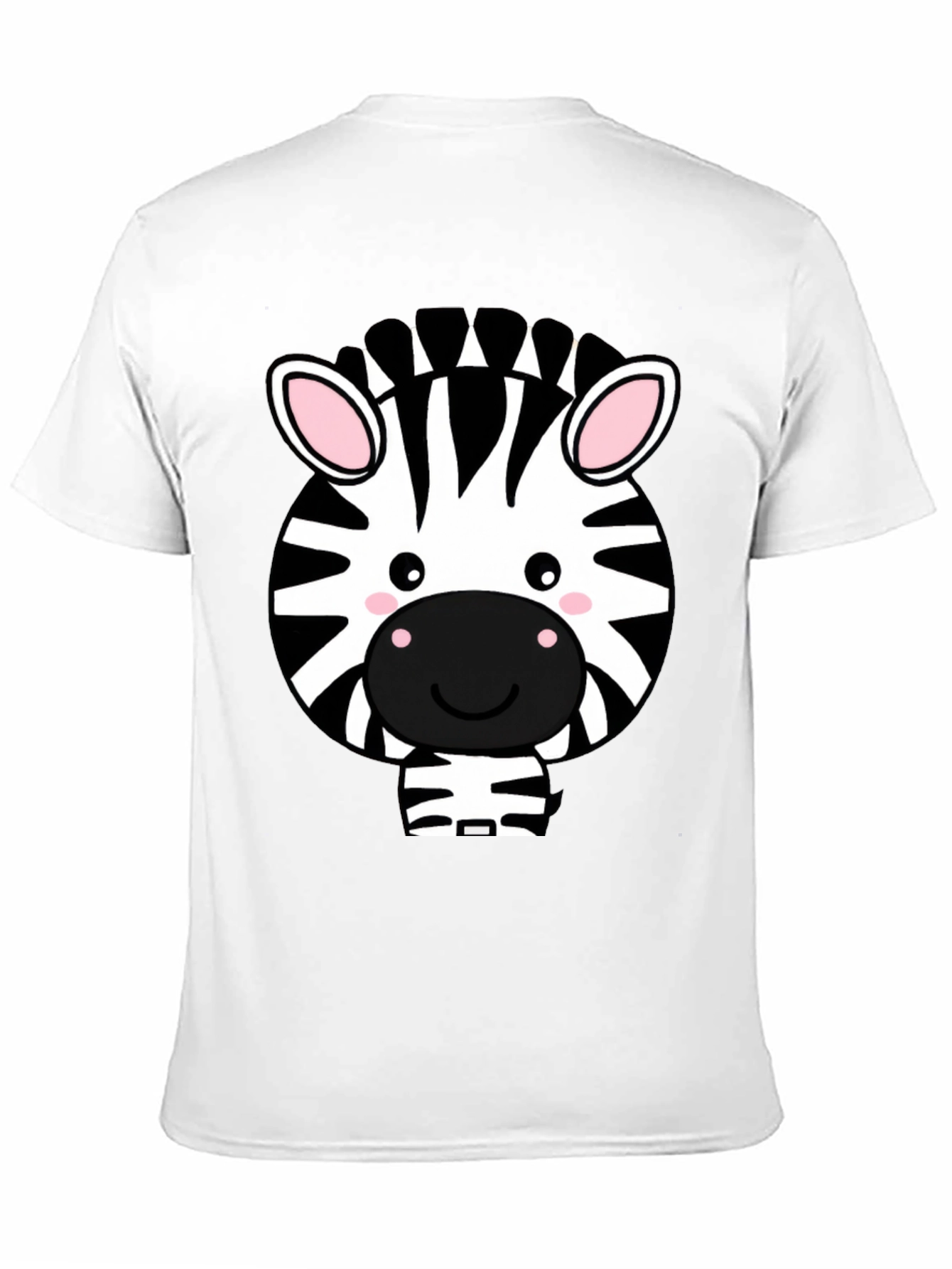 Black Cute Zebra Graphic Tee - Black T-Shirt view 11