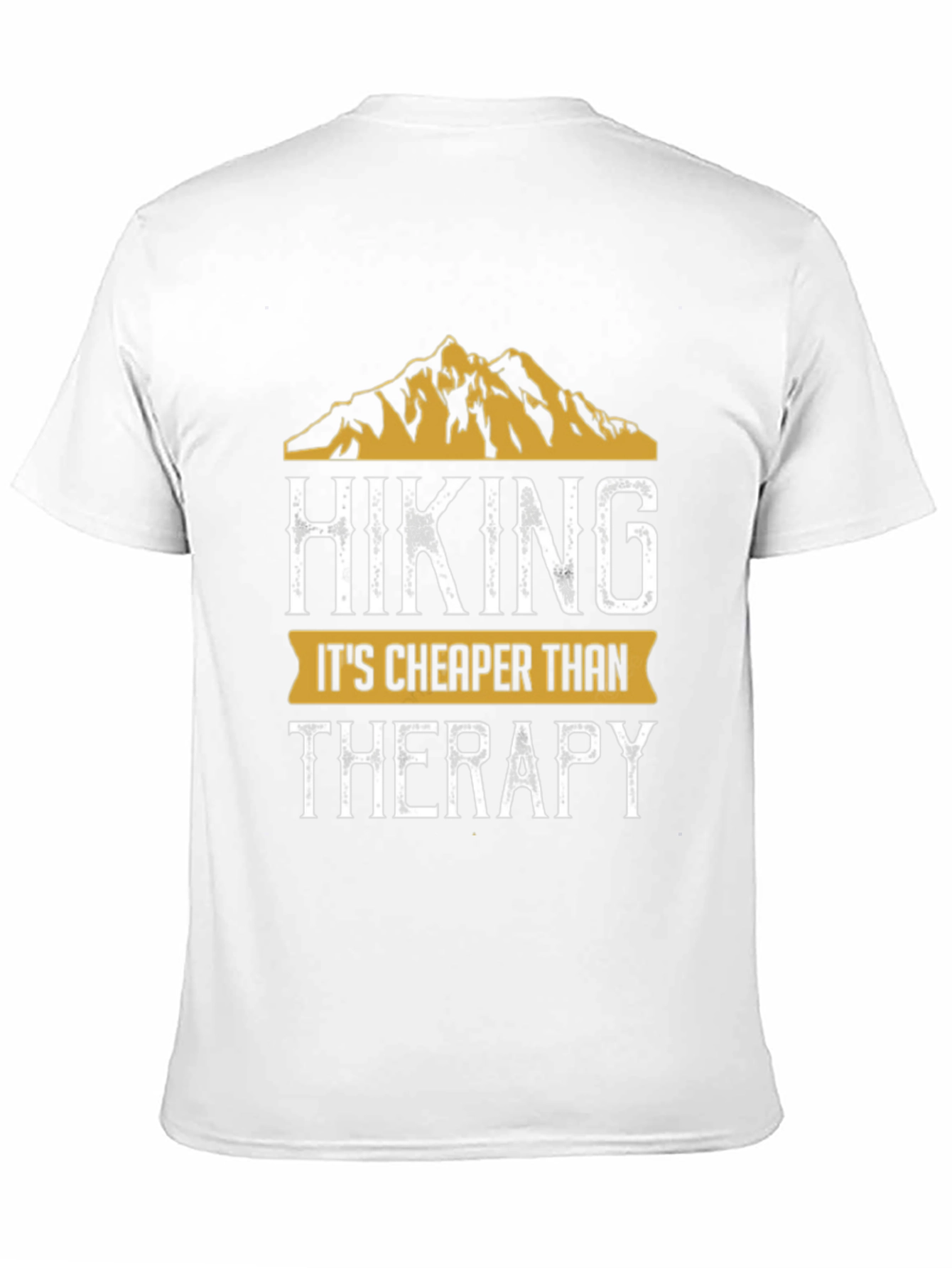 Black Hiking Cheaper Than Therapy Graphic Tee view 11