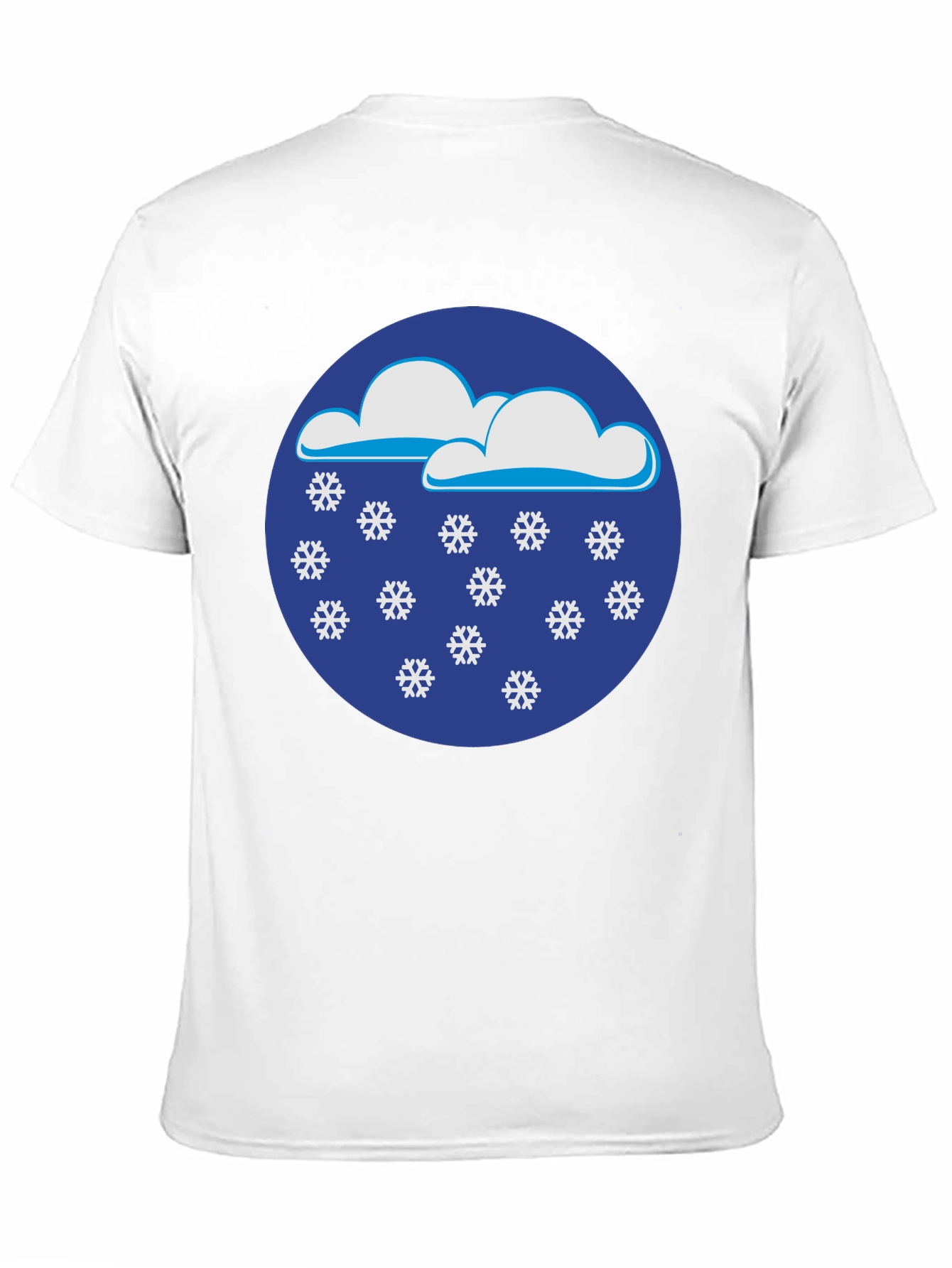 Black Snowy Day Black T-Shirt view 11