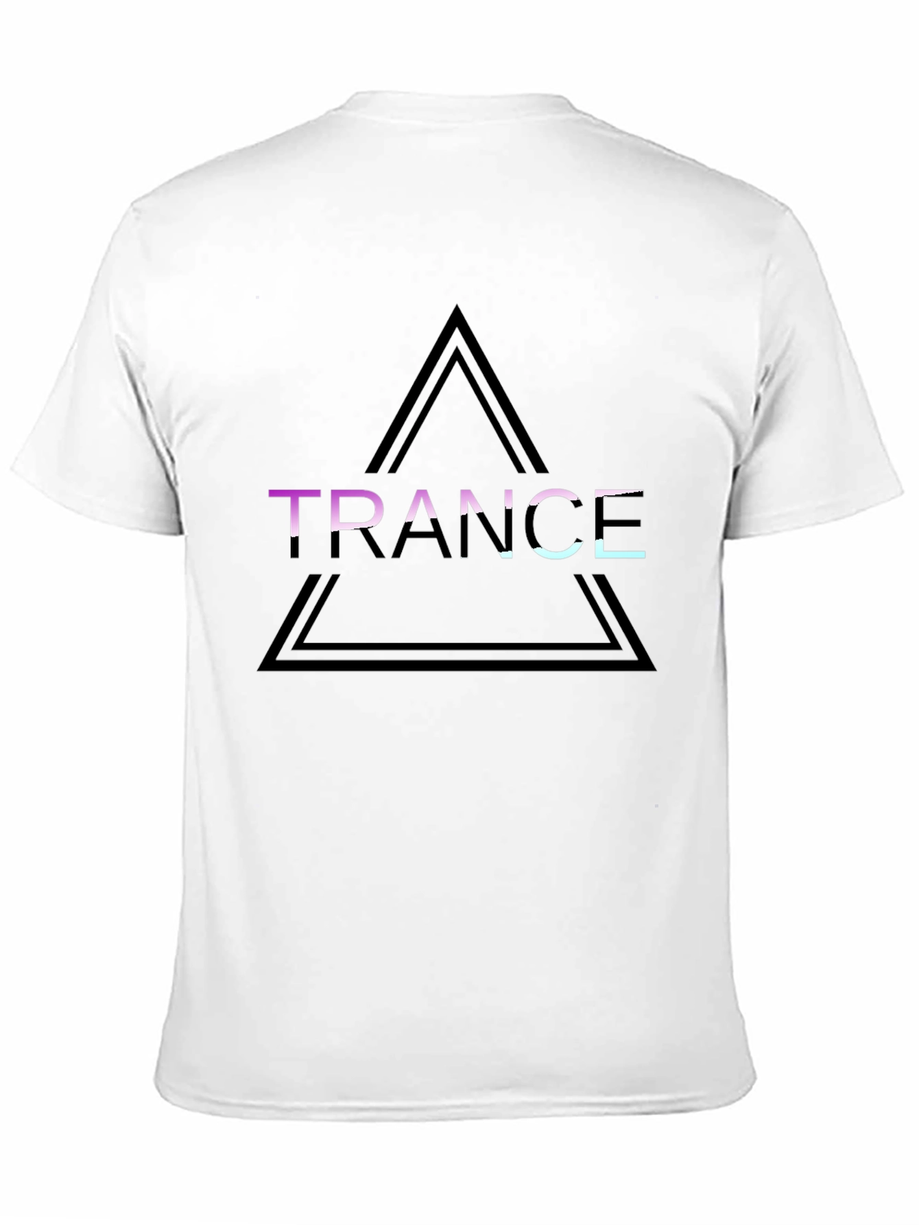 Black Trance Graphic Tee - Black Cotton Shirt view 11