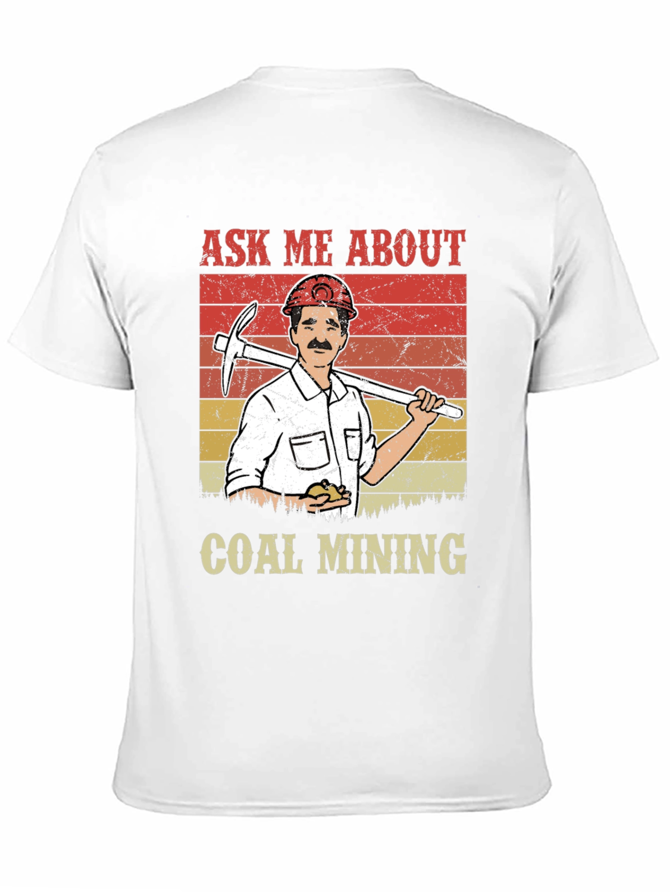 Black Ask Me About Coal Mining T-Shirt view 11