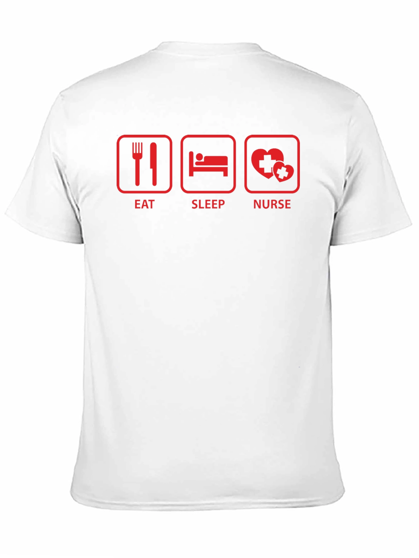Black Eat Sleep Nurse T-Shirt view 11