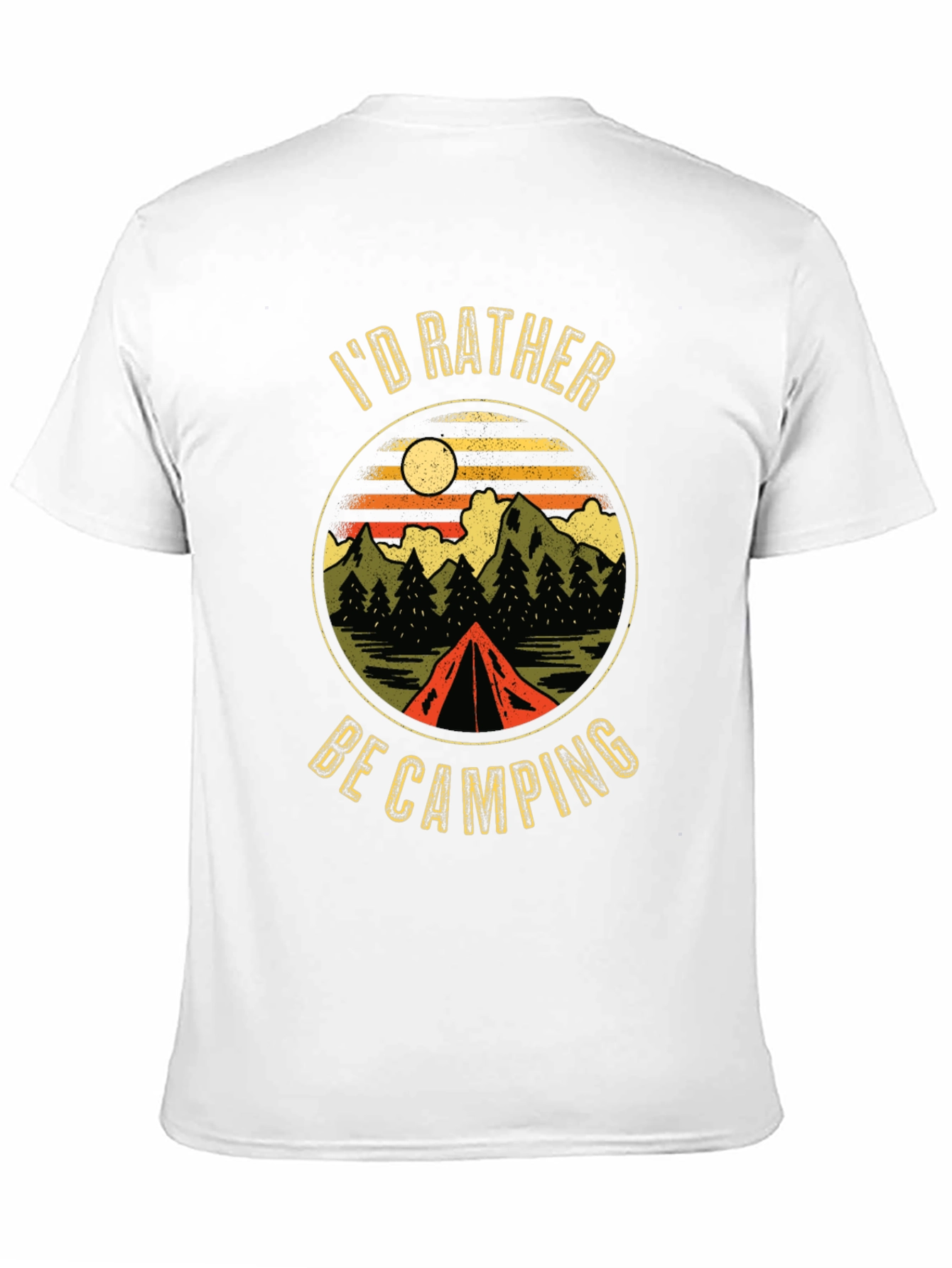 Black Camping Graphic T-Shirt view 11