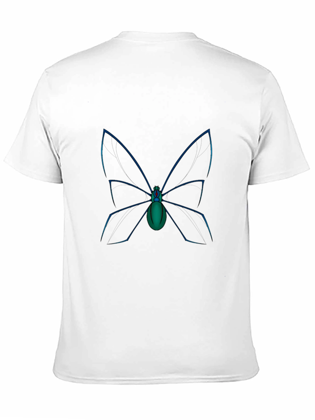 Black Butterfly Spider Graphic Tee - Soft Cotton Comfort view 11
