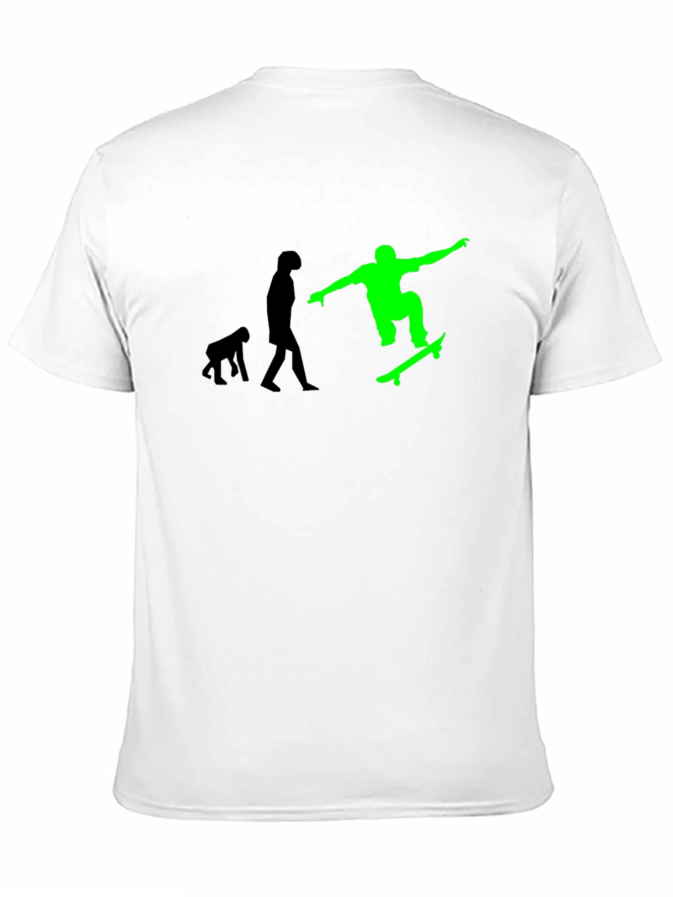 Black Evolution of Skateboarding Tee - Black Graphic T-Shirt view 11