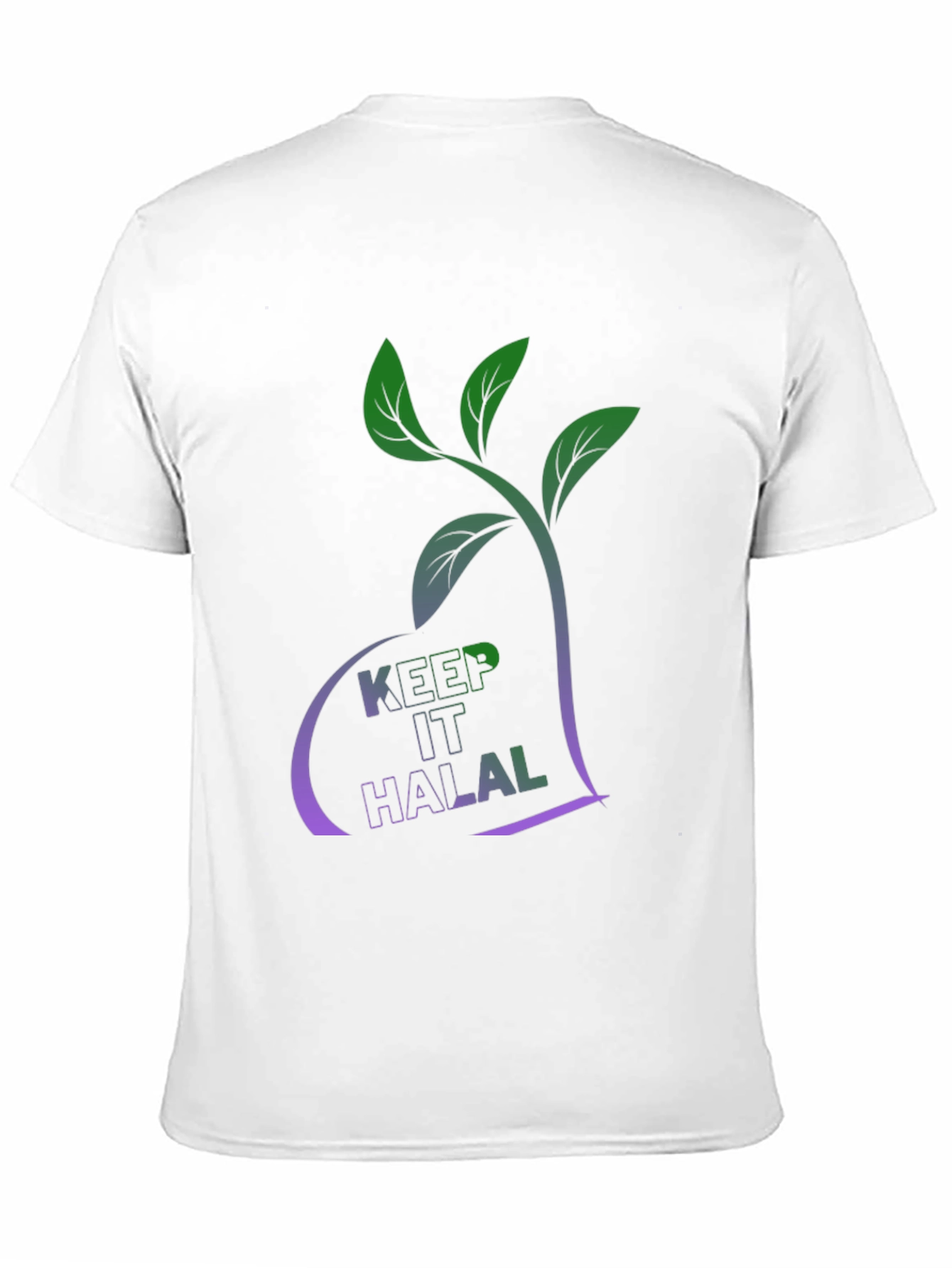 Black Keep It Halal T-Shirt - Plant Based Design view 11