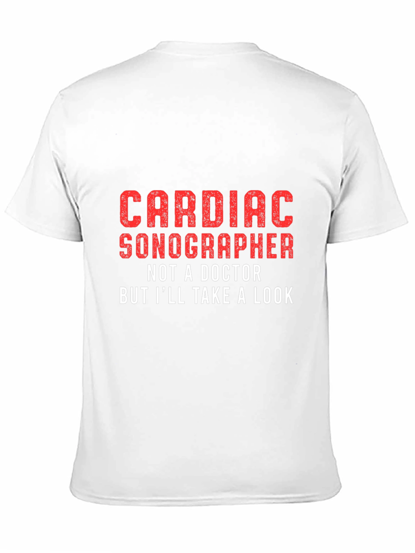 Black Cardiac Sonographer Graphic Tee - Funny Medical Shirt view 11