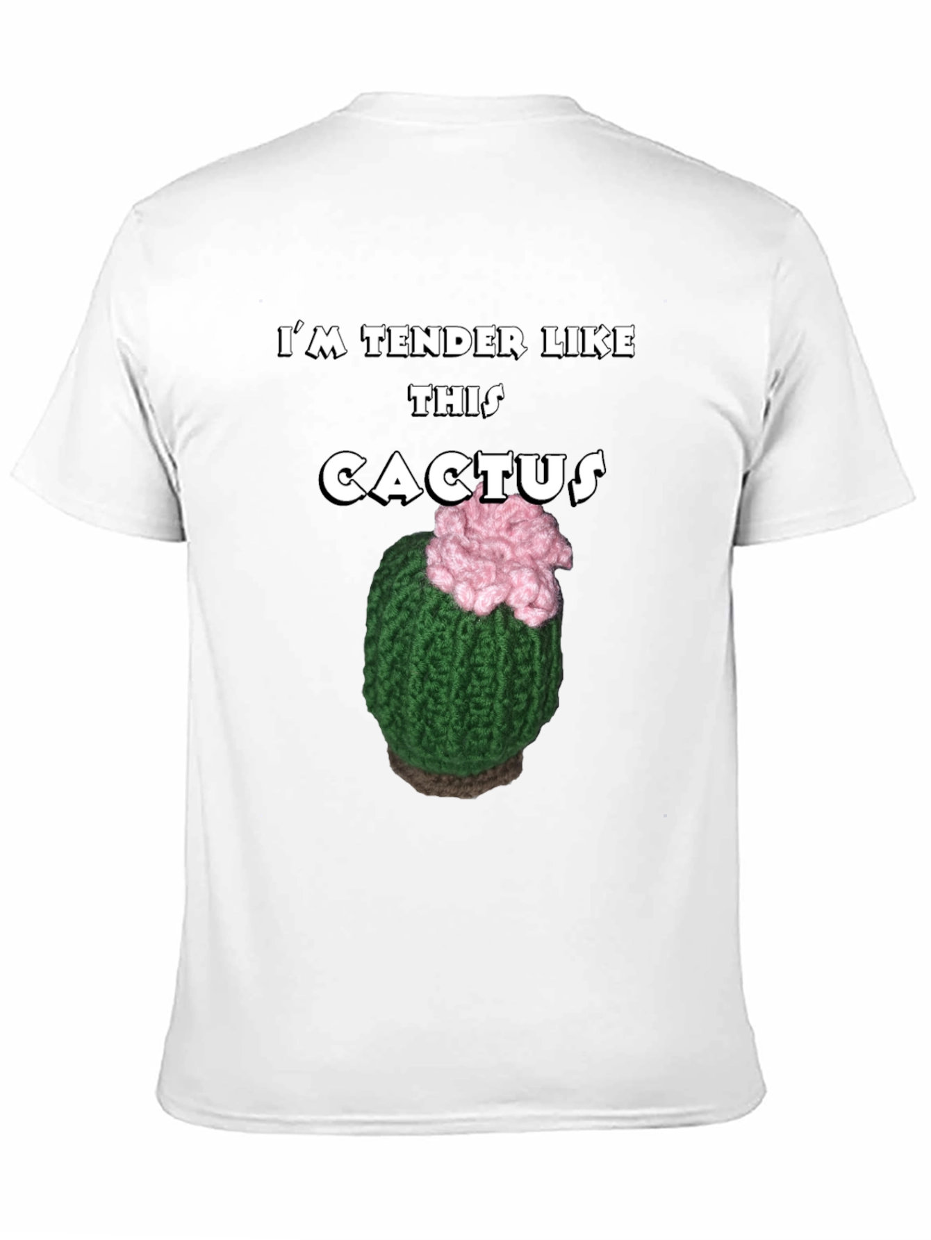 Black Tender Like This Cactus T-Shirt Funny Statement Tee view 11
