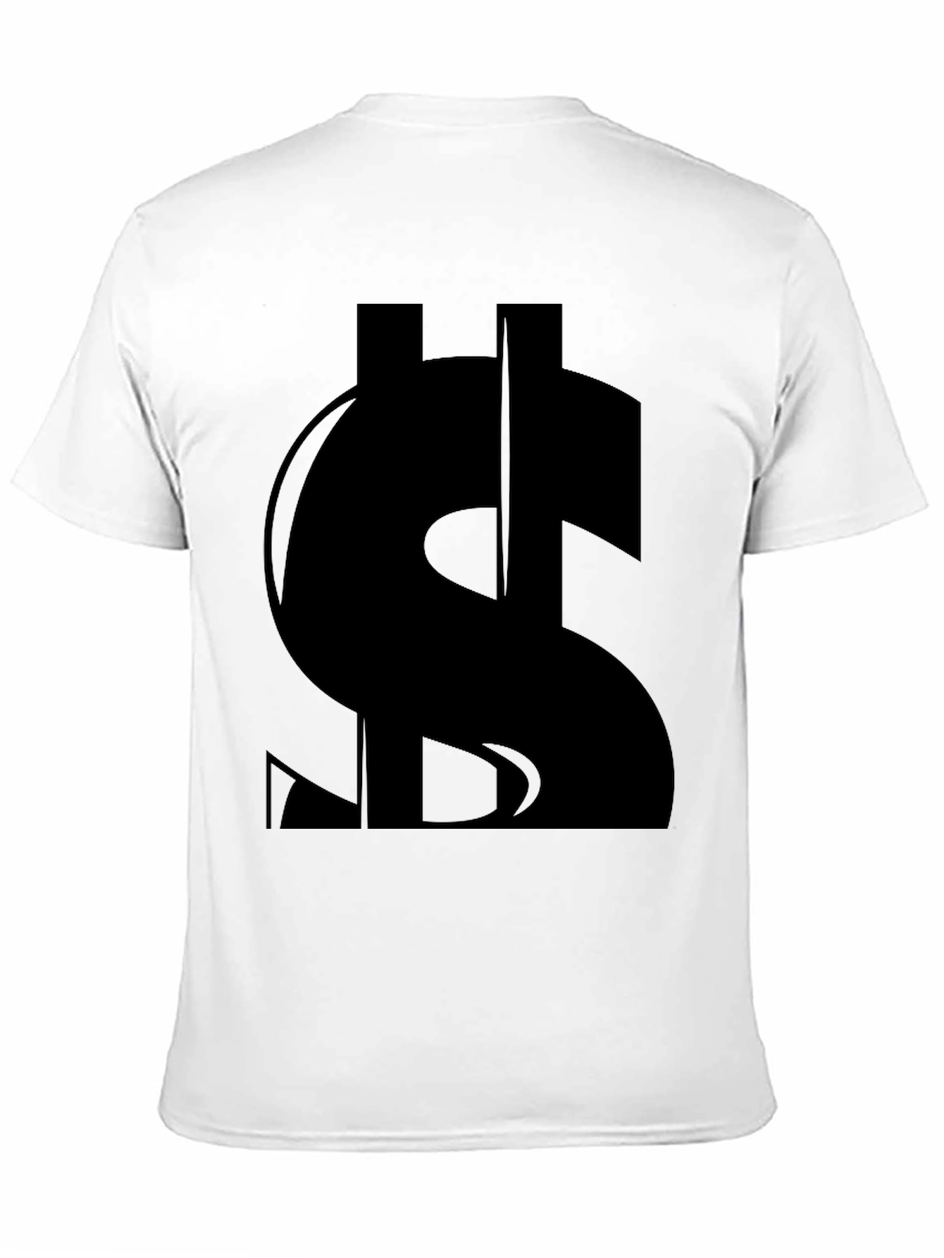 Black Black Dollar Sign Graphic T-Shirt view 11