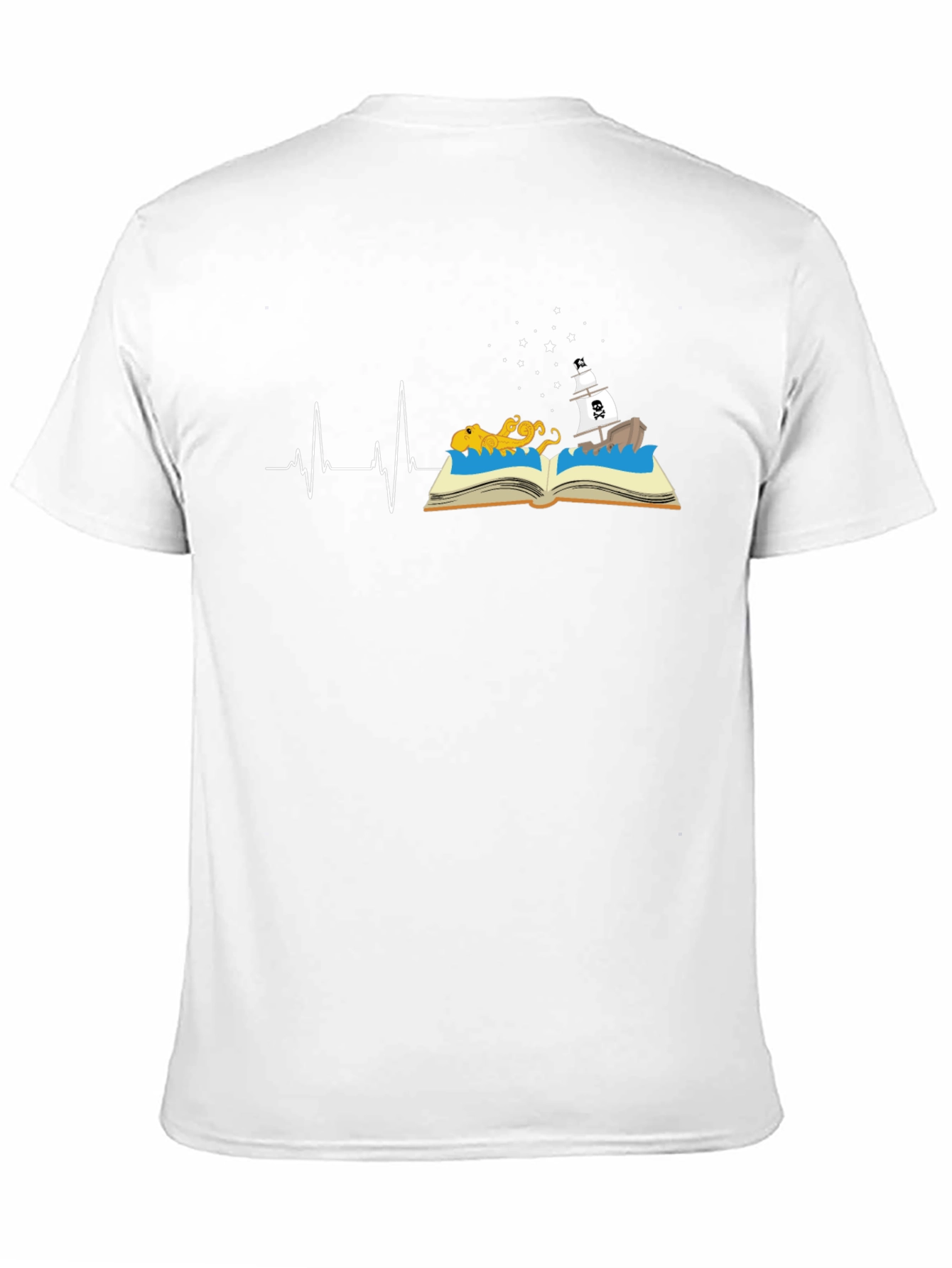 Black Storybook Heartbeat Graphic Tee - Black view 11