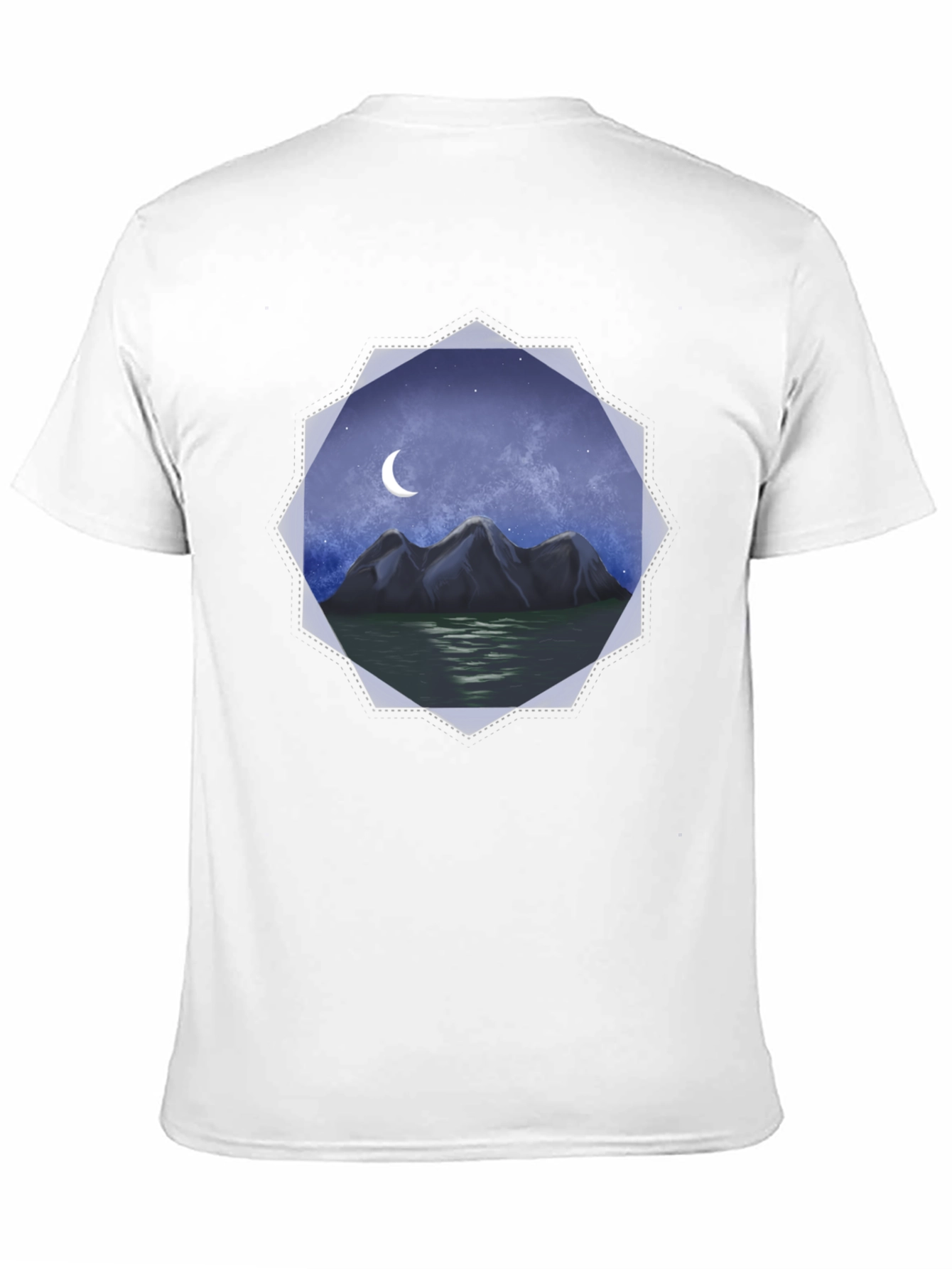 Black Mountain Moon Graphic Tee - Black view 11