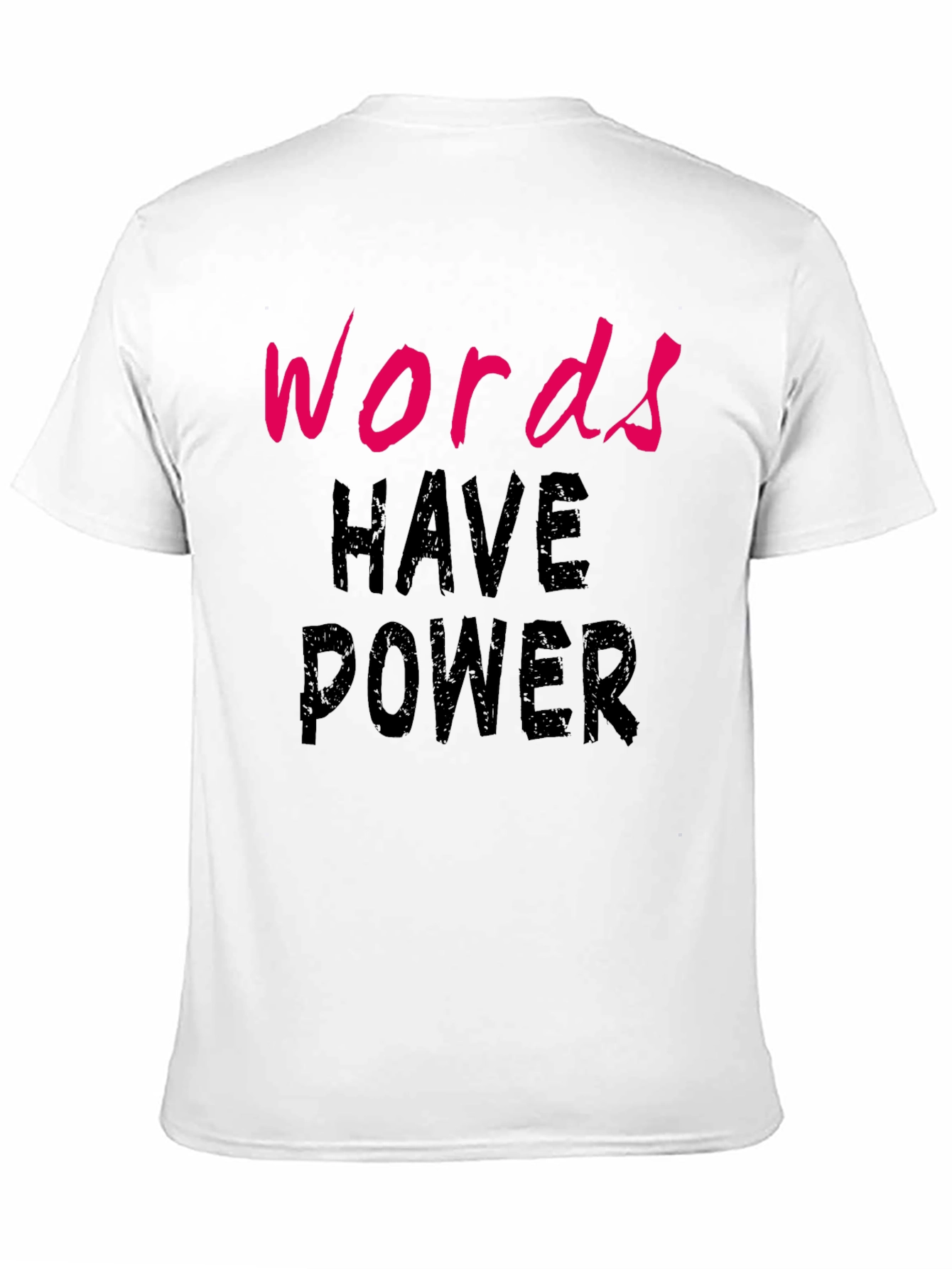 Black Words Have Power Black T-Shirt view 11