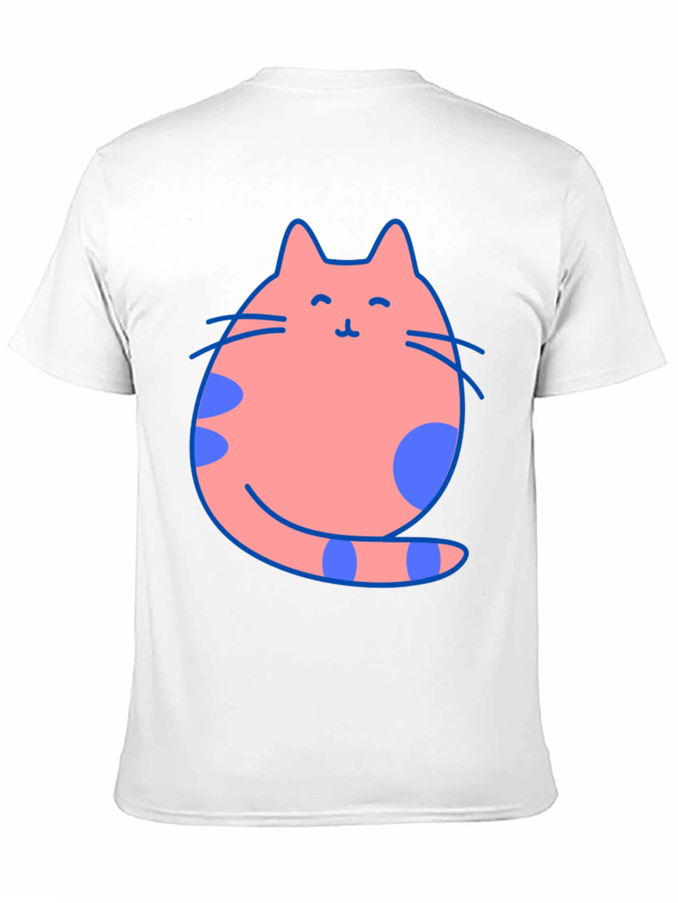 Black Cute Cat Graphic Tee - Black Cotton Blend view 11