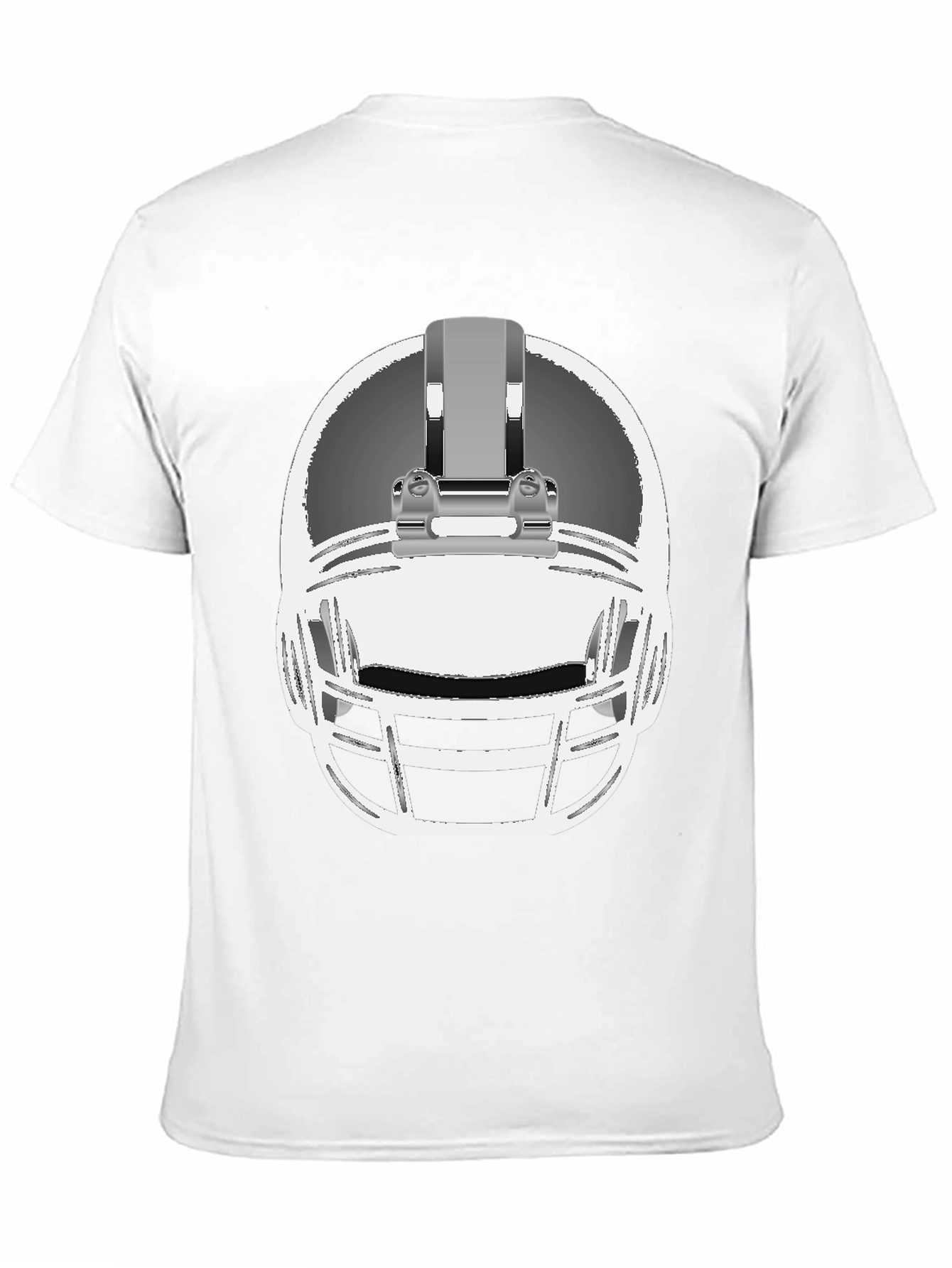 Black Football Helmet Graphic Tee - Black view 11