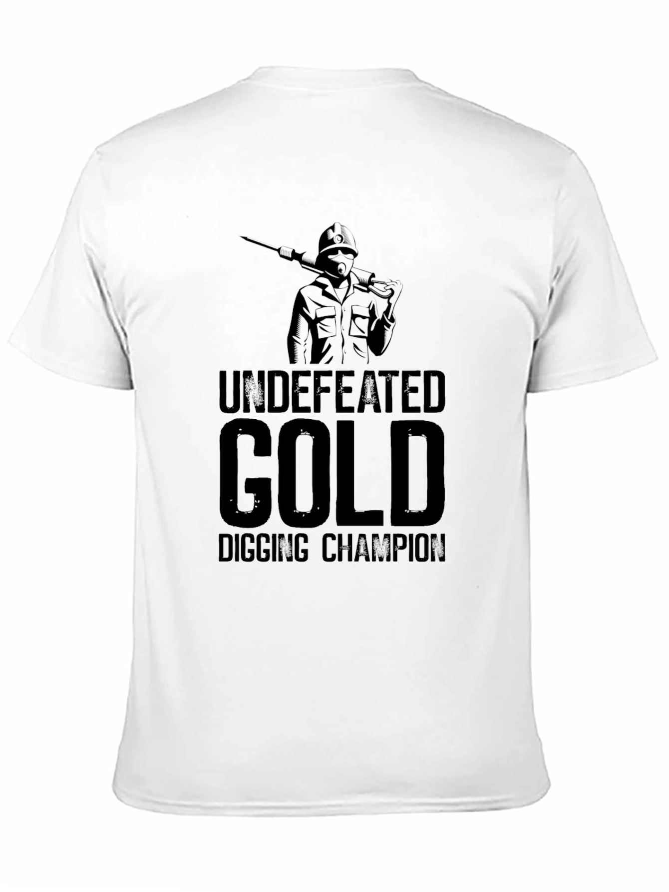Black Undefeated Gold Digging Champion T-Shirt view 11