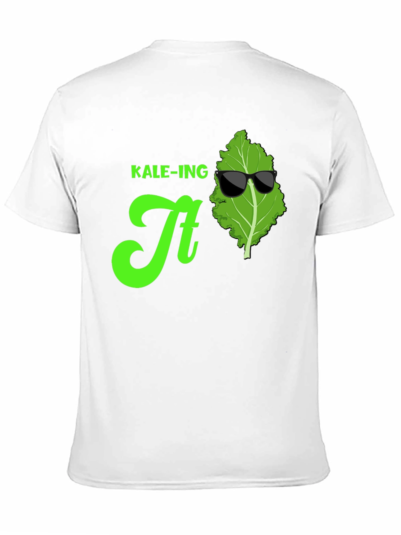 Black KALE-ING It T-Shirt: Cool Green Graphic Tee view 11